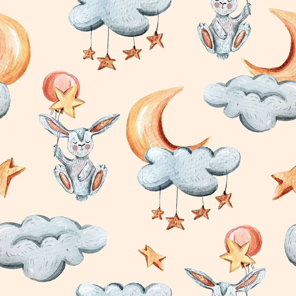 Where Bunnies Ride on Star Balloons