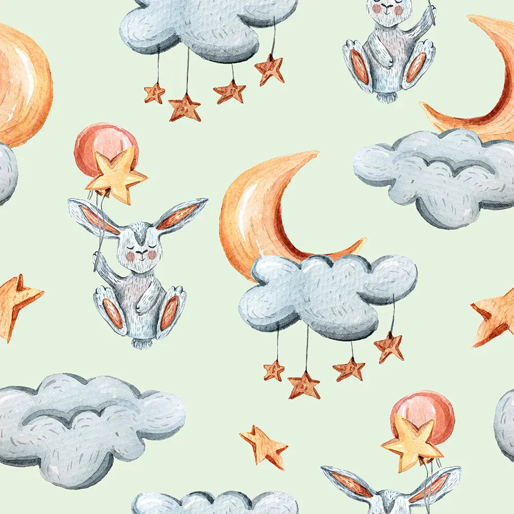 Where Bunnies Ride on Star Balloons