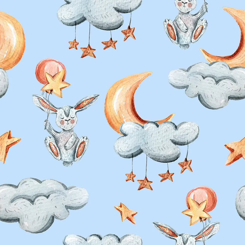 Where Bunnies Ride on Star Balloons