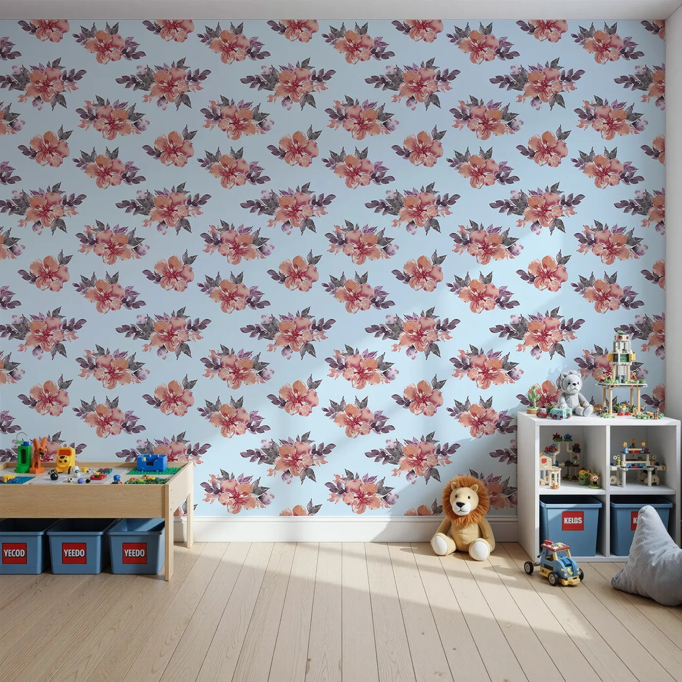 Front view of Whimsy Tots' Berry Blush Blooms in Sky