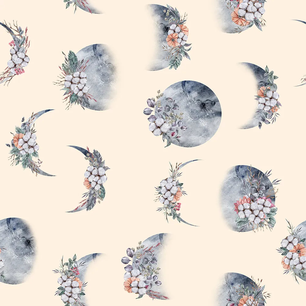 Where Moons Drift Through Blossoms in Cozy Stillness