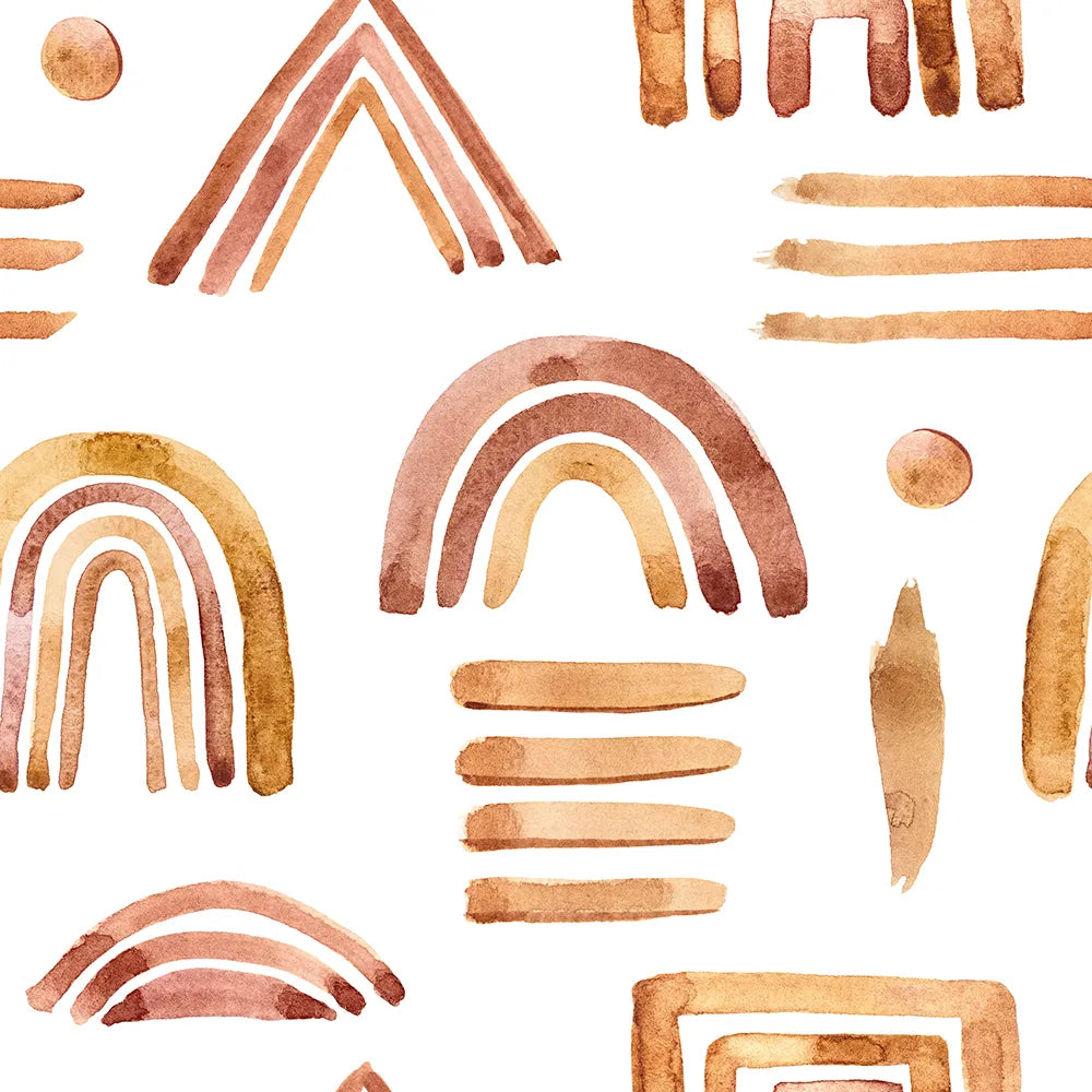 Where Earthy Watercolors Play with Form