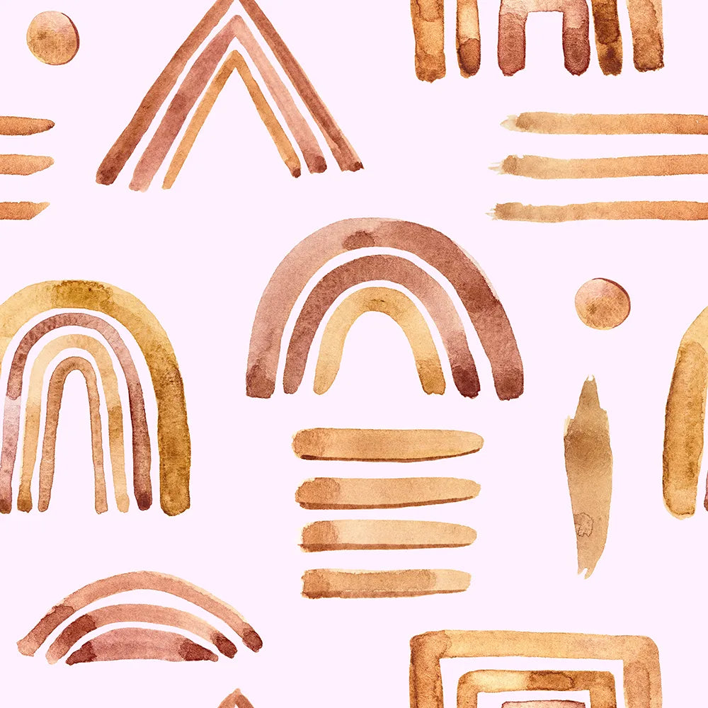 Where Earthy Watercolors Play with Form