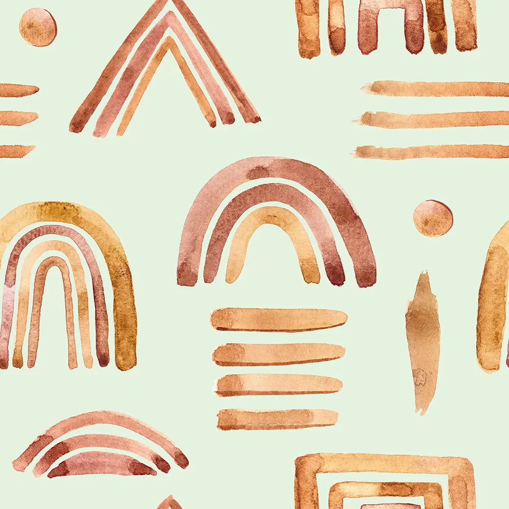 Where Earthy Watercolors Play with Form