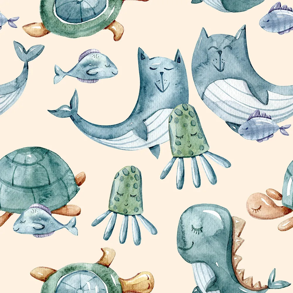 Where Happy Sea Creatures Swim and Play