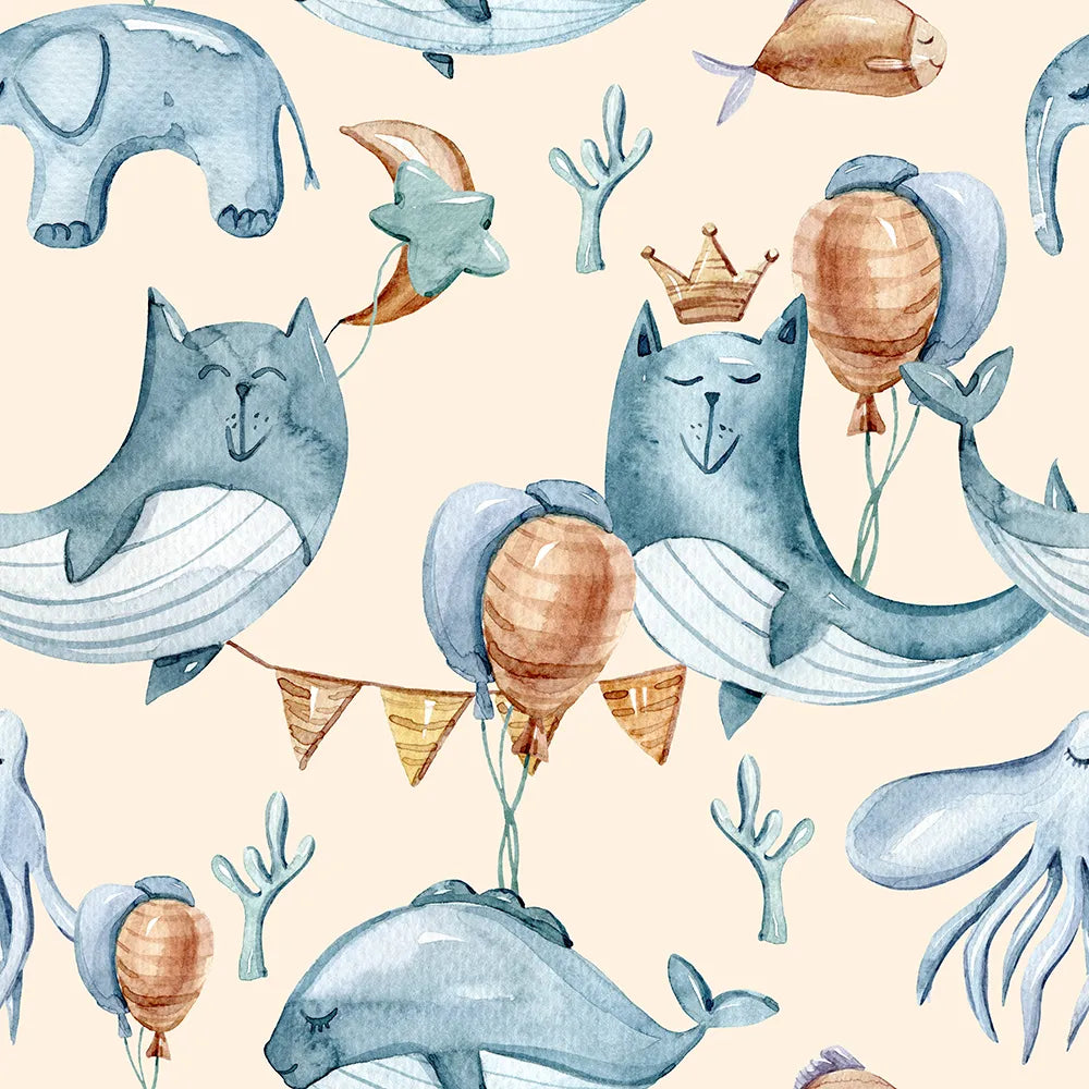 Where Crowned Whales Float and Play