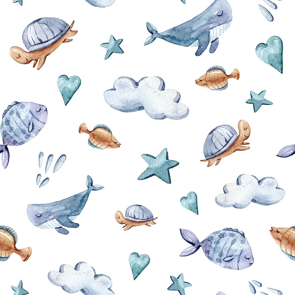 Where Ocean Friends Drift Through Dreamy Skies
