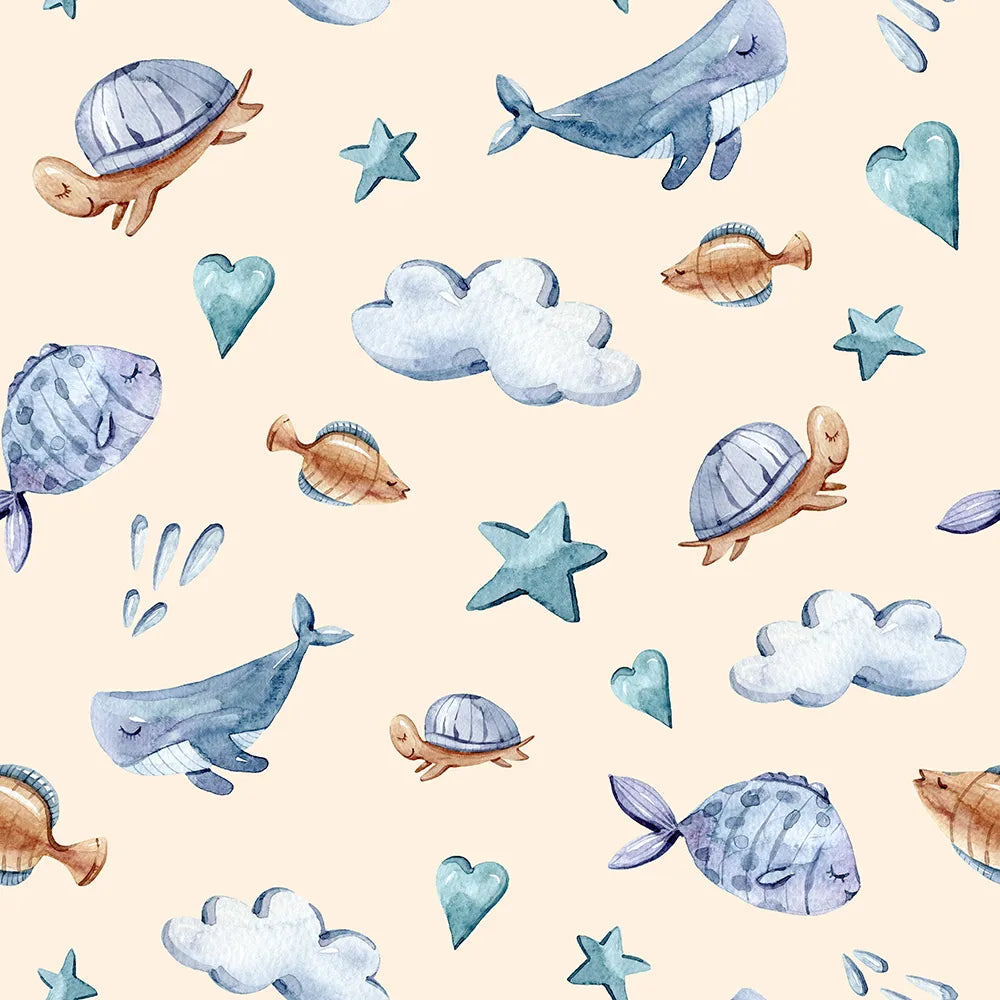 Where Sea Friends Rest Beneath Soft Sandy Skies