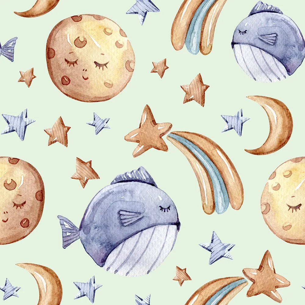 Where Whales Float Beneath Minty Moonbeams
