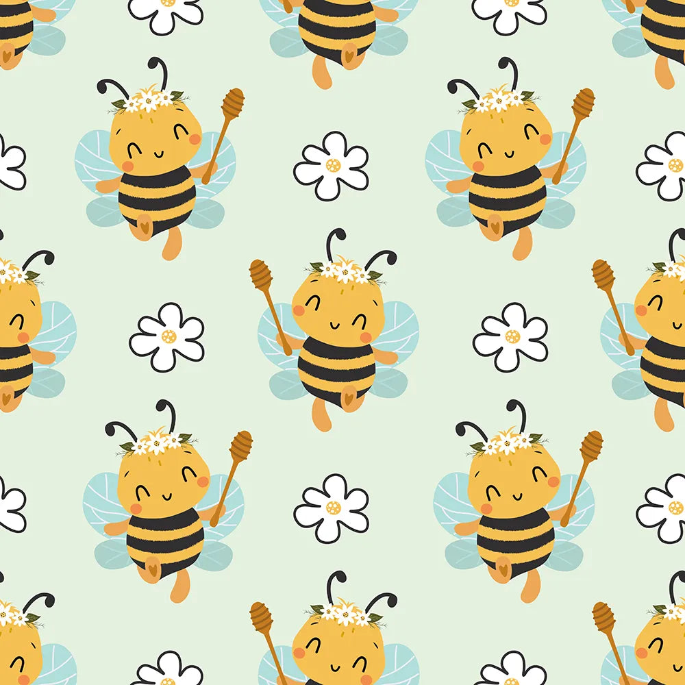 Where Honey Dreams Bloom in Soft Greens