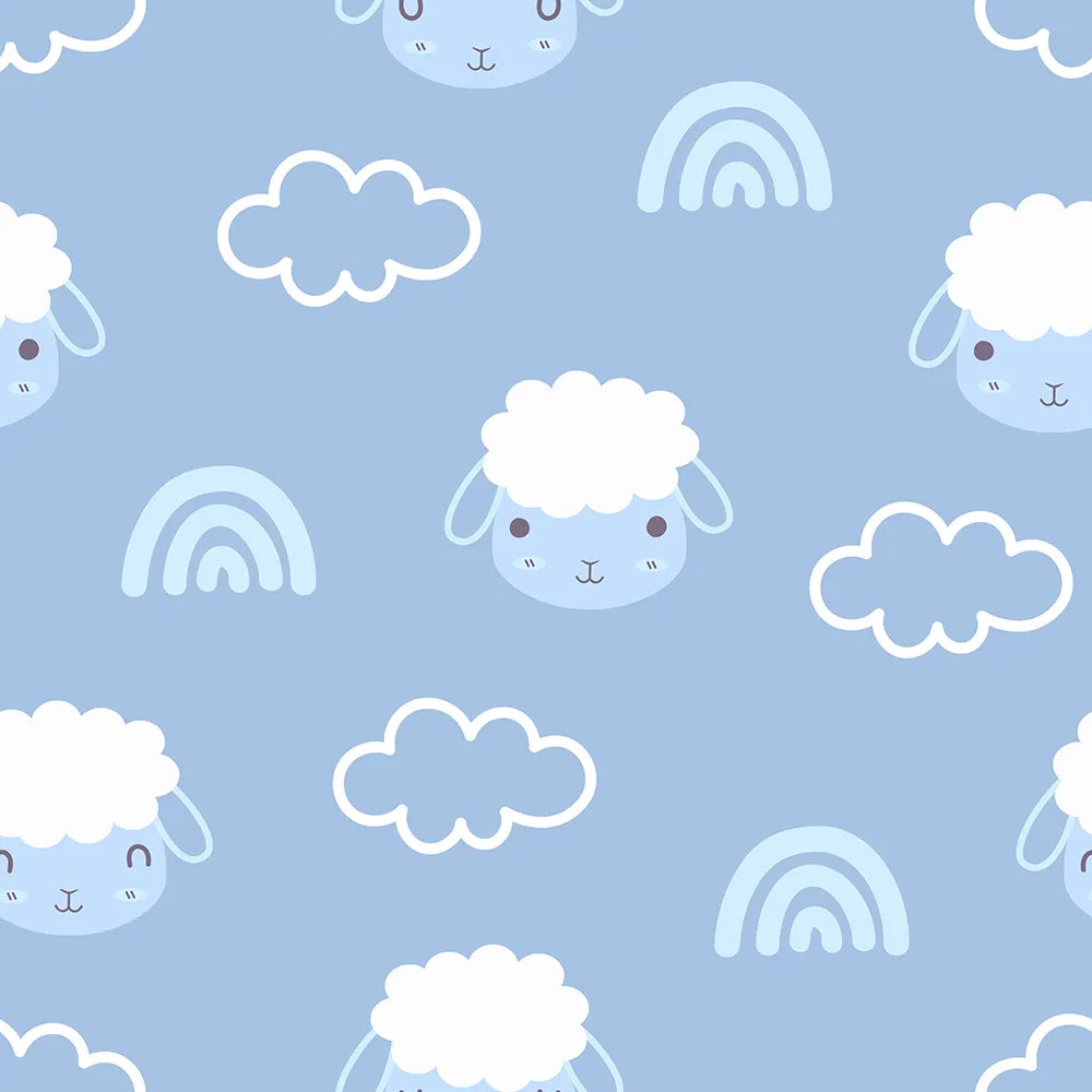 Where Gentle Lambs Float on a Sea of Blue