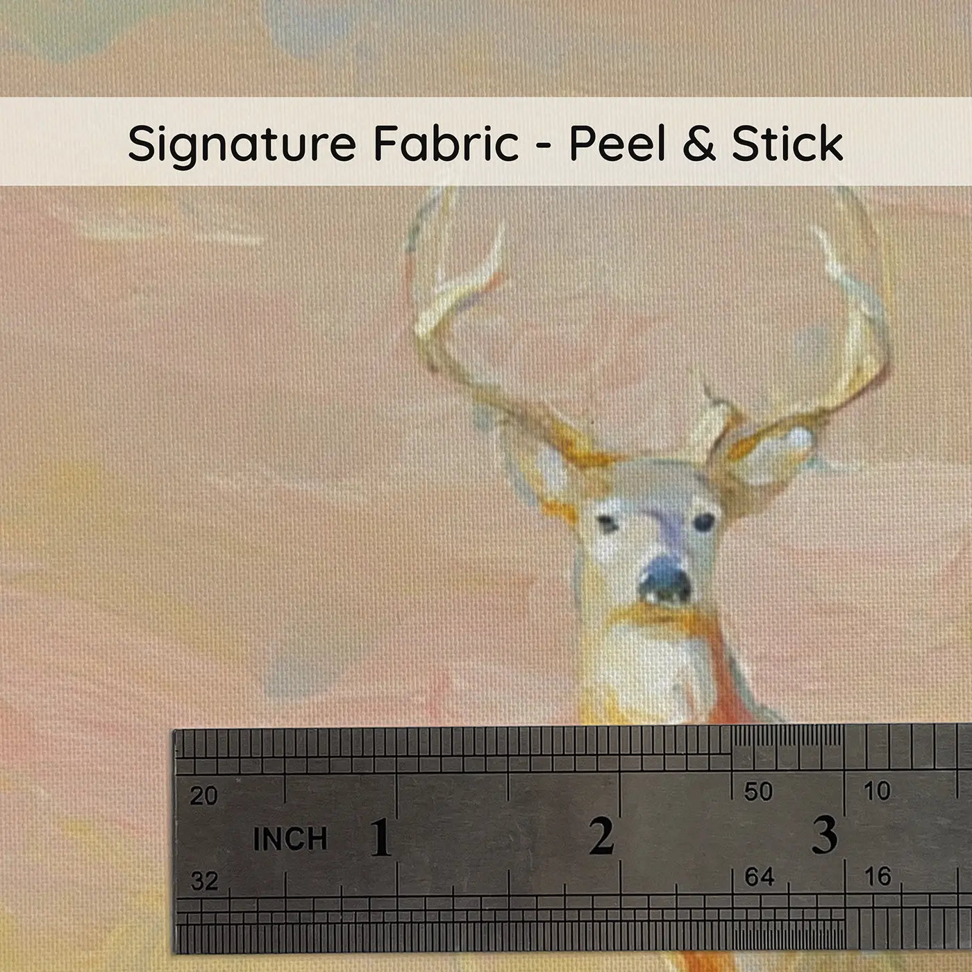 Fabric texture close-up of Autumn Birch Forest Panorama Wainscoting Wallpaper by Whimsy Tots