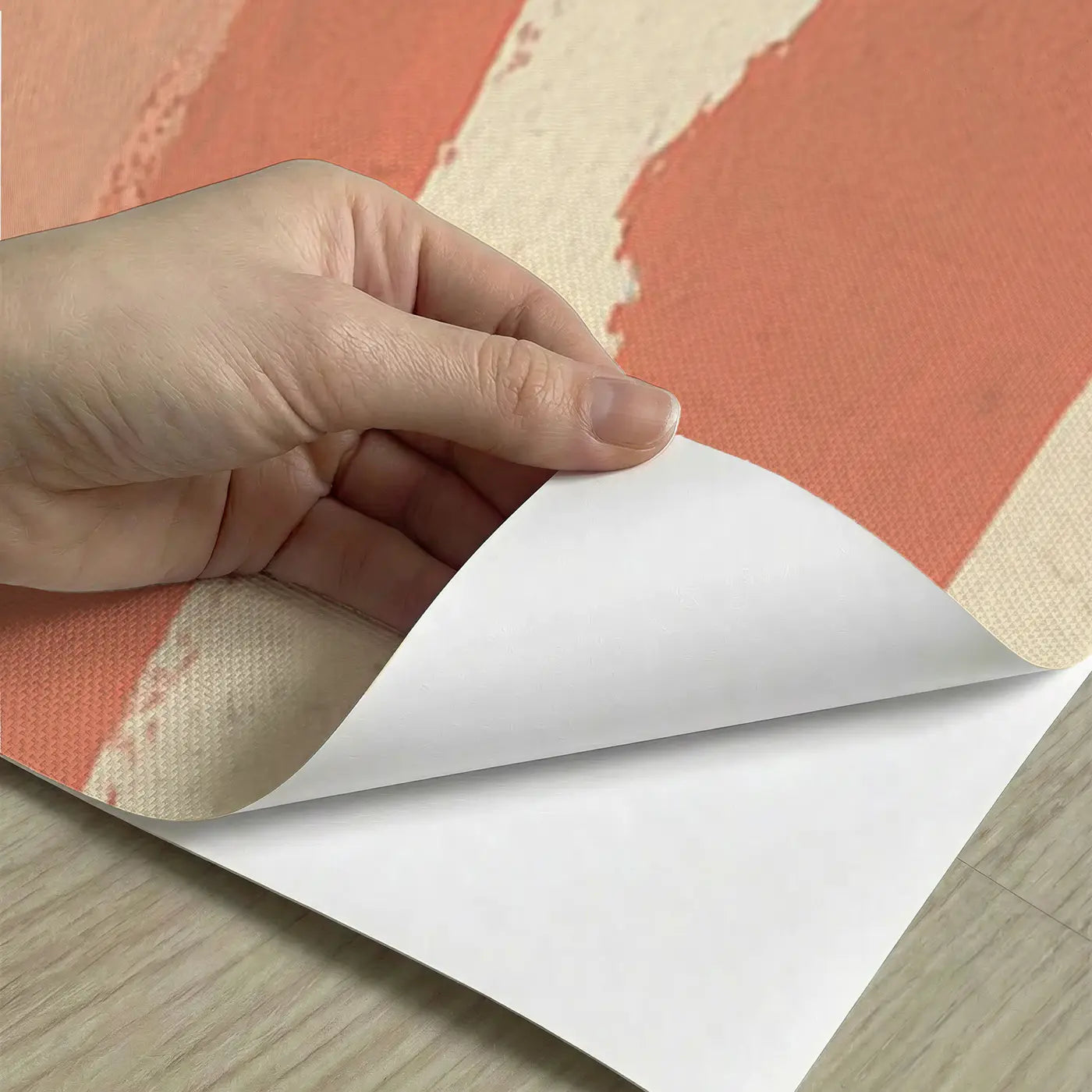 Peel-and-stick detail of Bear Family Hilltop Sunset Wainscoting Wallpaper by Whimsy Tots