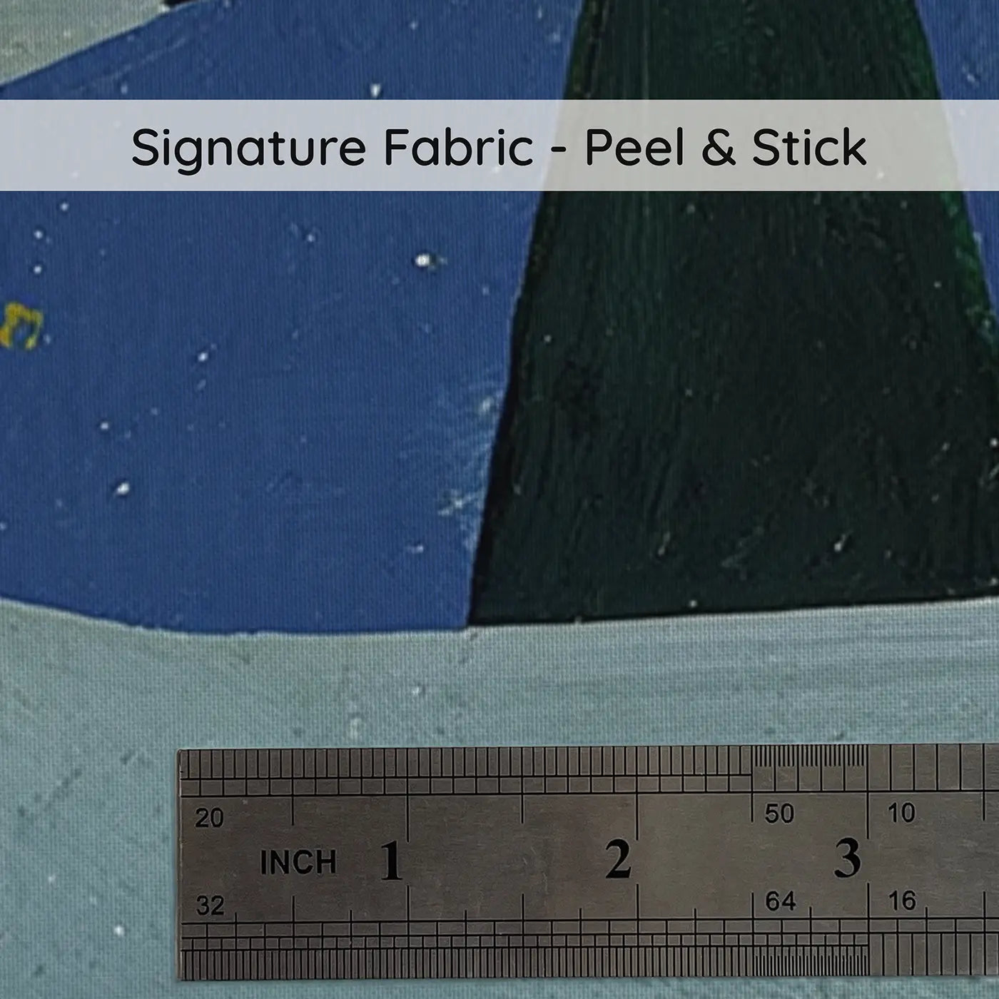 Fabric texture close-up of Moonlit Deer Pine Forest Wainscoting Wallpaper by Whimsy Tots