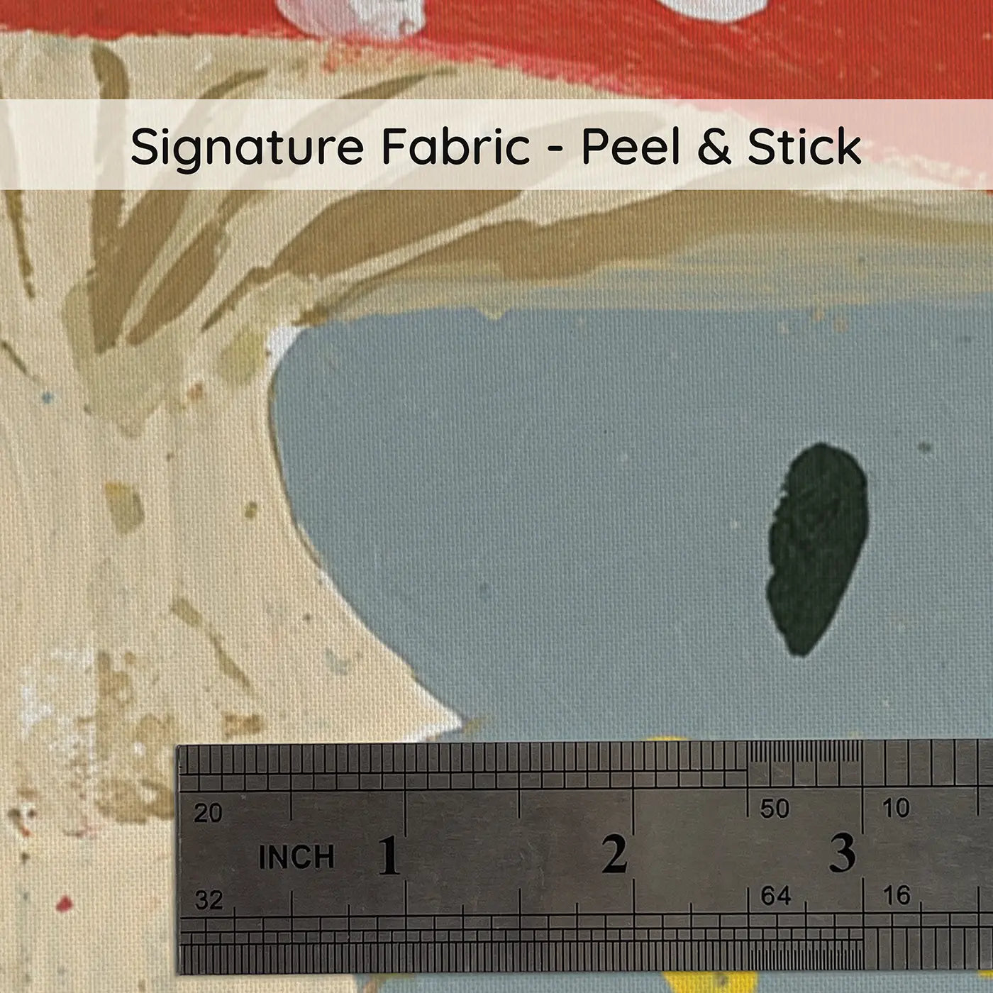 Fabric texture close-up of Hedgehog Toadstool Rain Wainscoting Wallpaper by Whimsy Tots