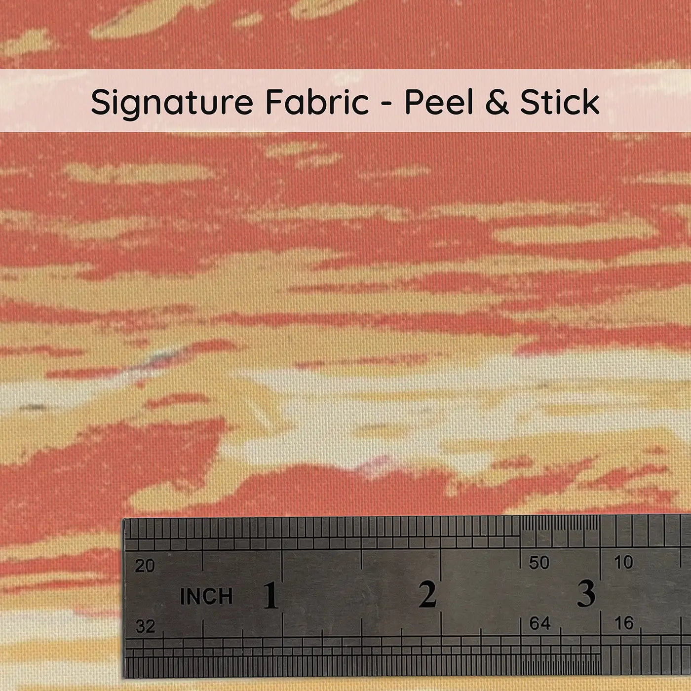 Fabric texture close-up of Bold Treeline Fox Sunset Wainscoting Wallpaper by Whimsy Tots