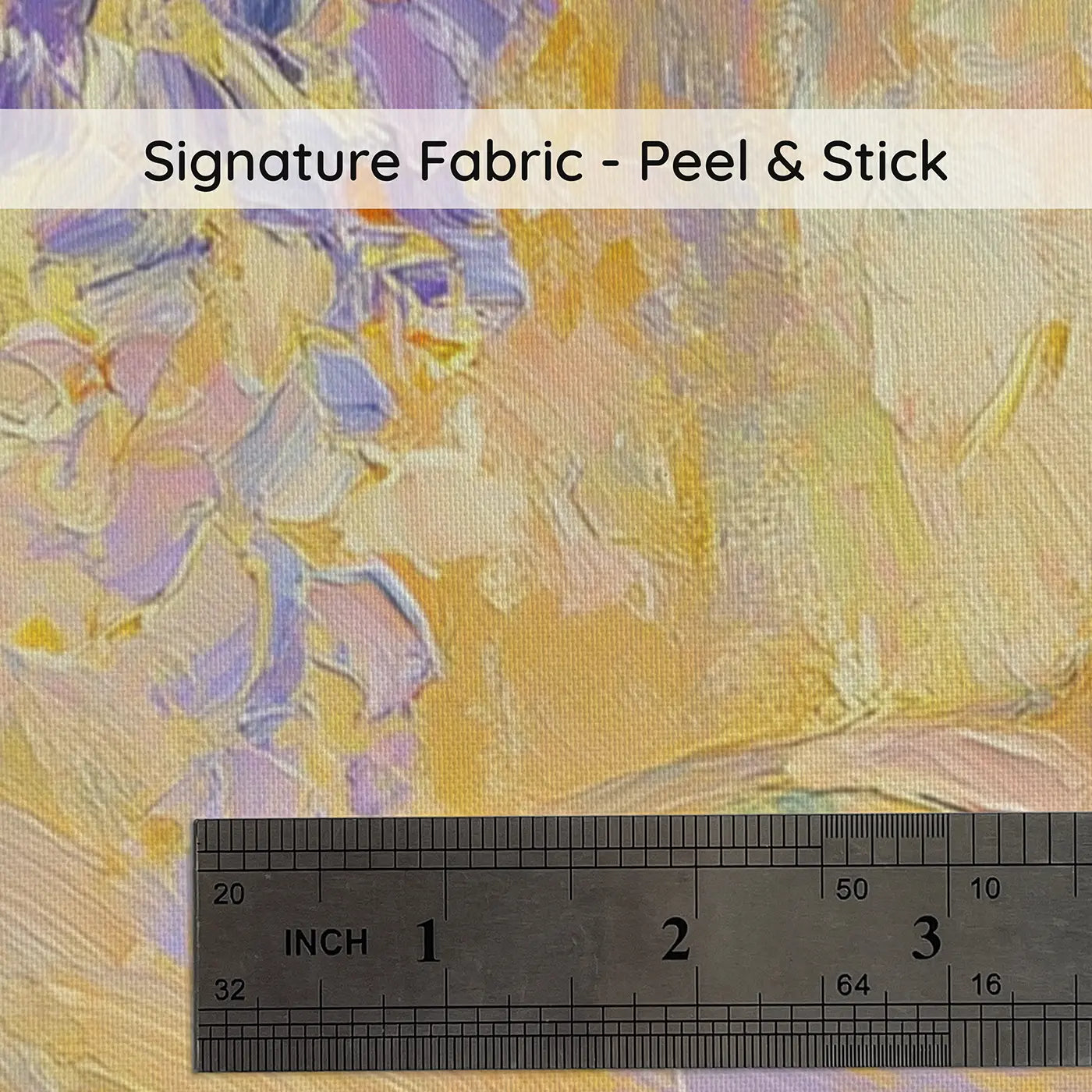 Fabric texture close-up of Wisteria Arbor Afternoon Wainscoting Wallpaper by Whimsy Tots