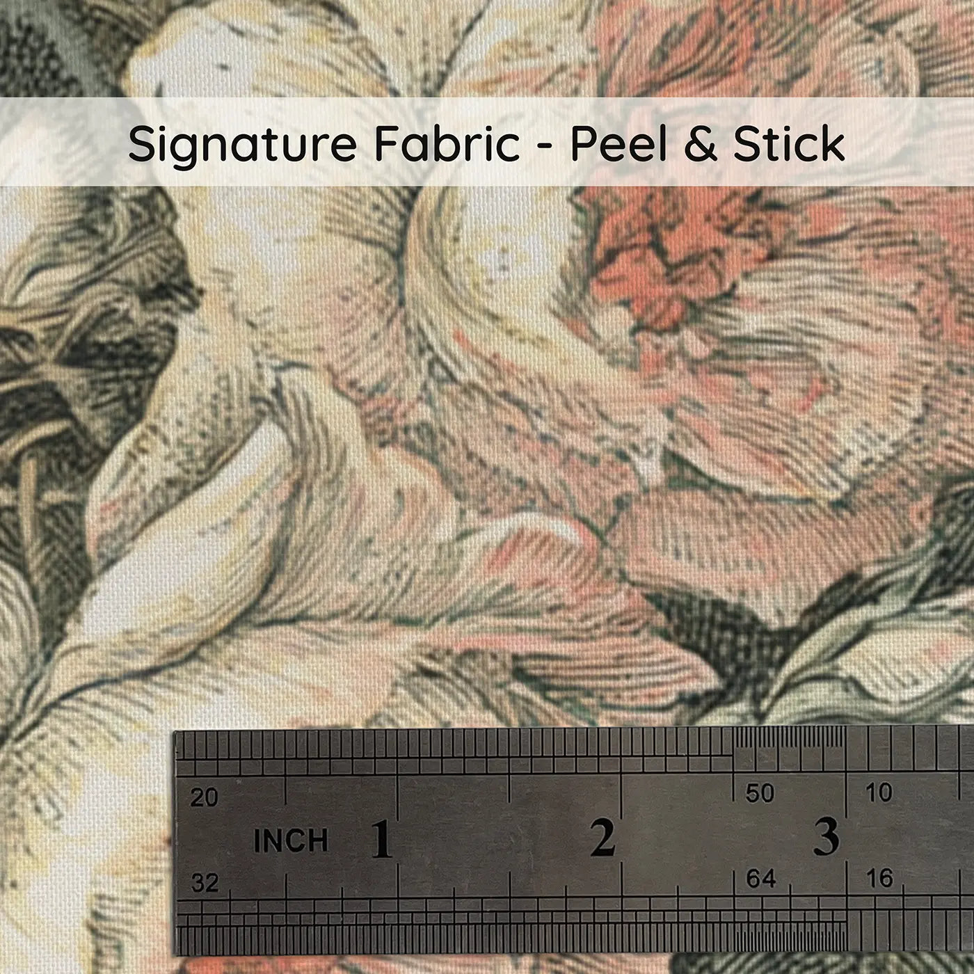 Fabric texture close-up of Rose Vine Lattice Elegance Wainscoting Wallpaper by Whimsy Tots