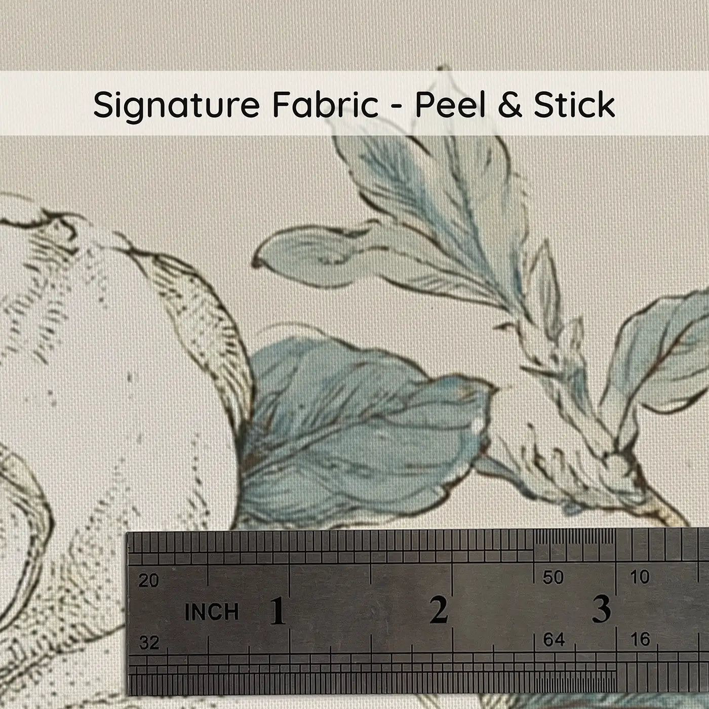 Fabric texture close-up of Magnolia Heron Lake Wainscoting Wallpaper by Whimsy Tots