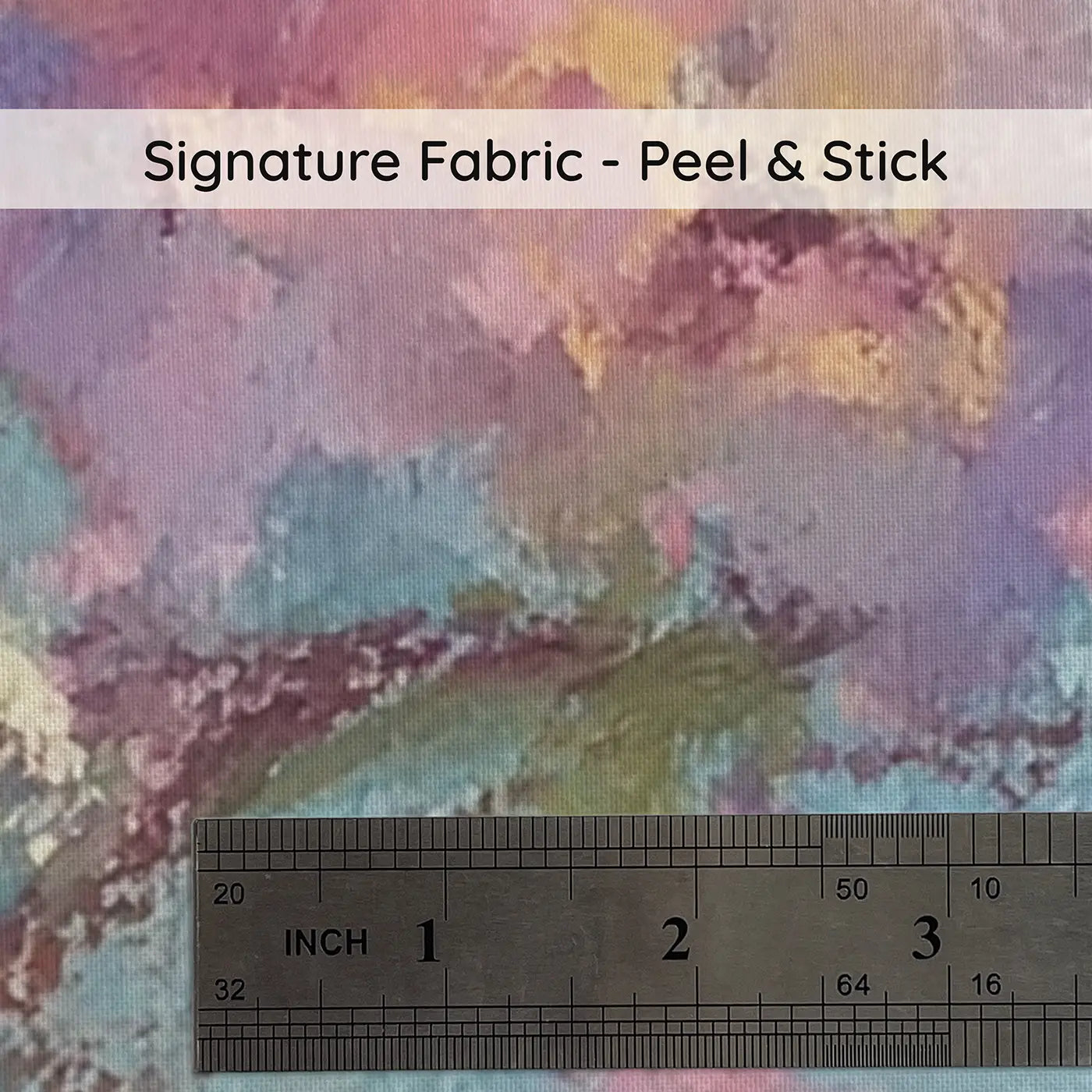 Fabric texture close-up of Pastel Wildflower Crown Wainscoting Wallpaper by Whimsy Tots