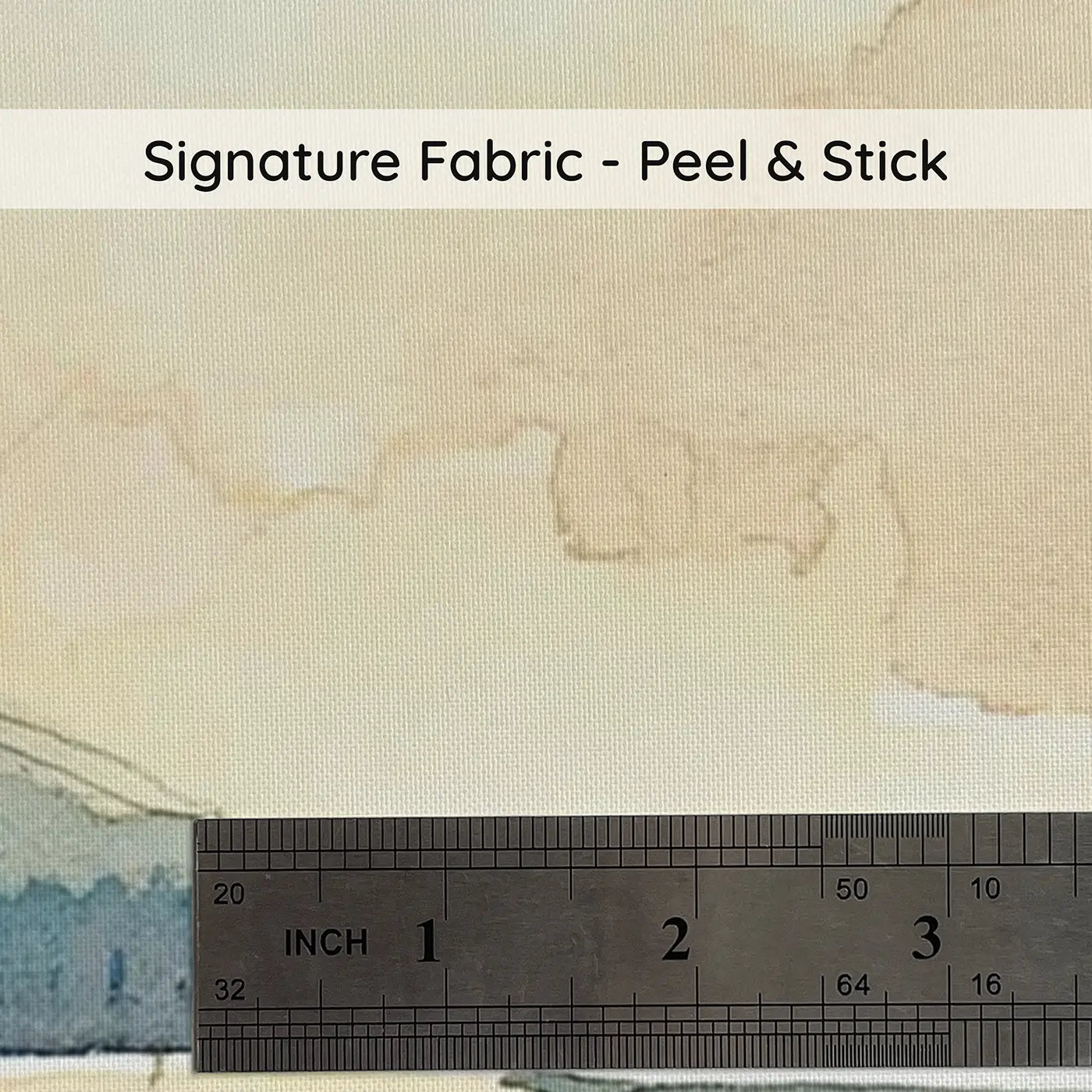 Fabric texture close-up of Ombre Valley Lake Wainscoting Wallpaper by Whimsy Tots