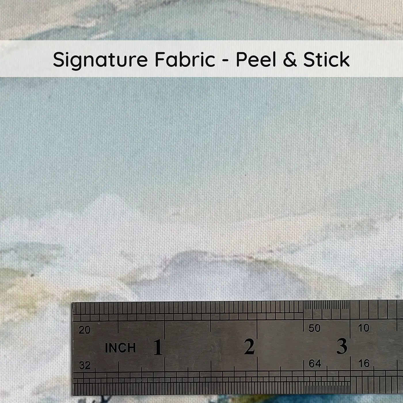 Fabric texture close-up of Watercolor Valley Fog Wainscoting Wallpaper by Whimsy Tots