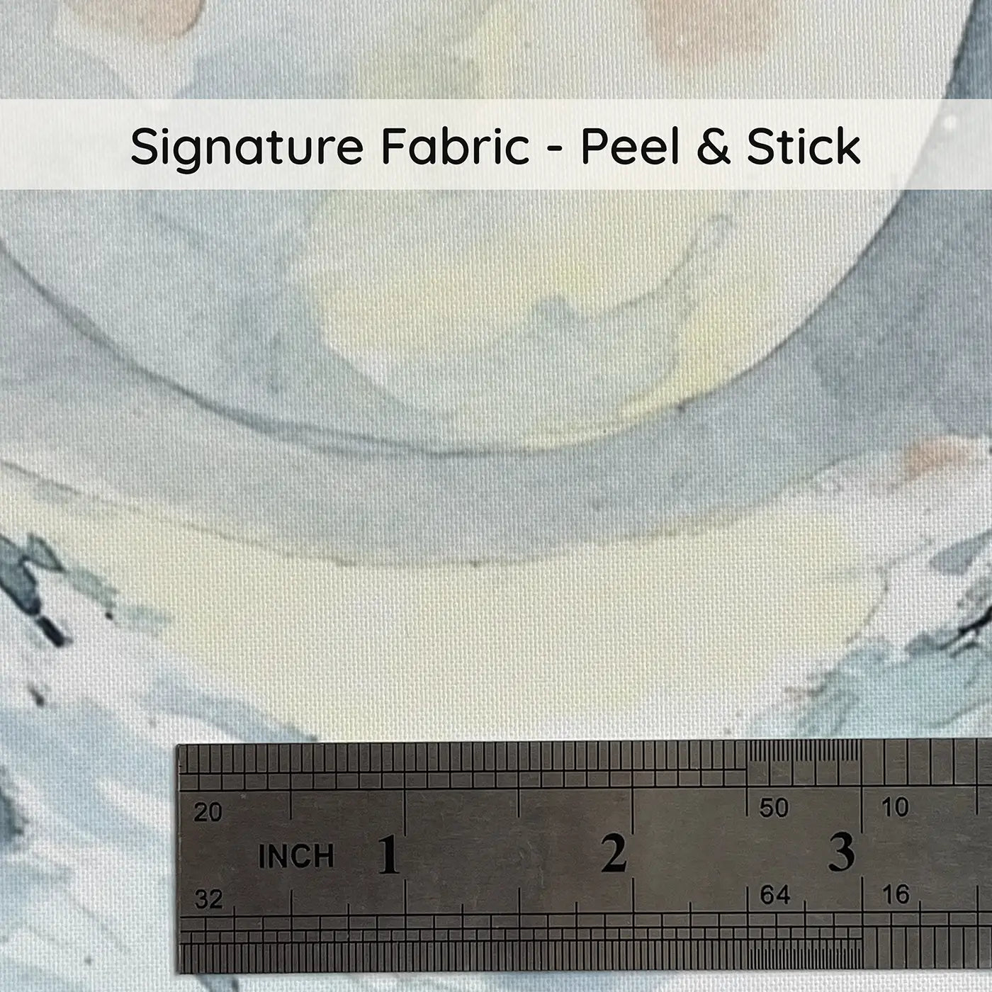Fabric texture close-up of Snow Peak Moonrise Wainscoting Wallpaper by Whimsy Tots