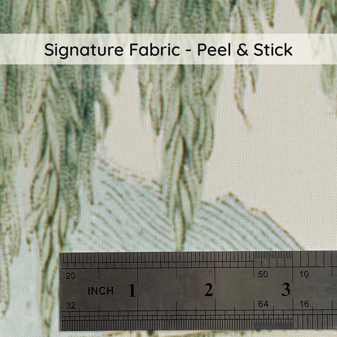 Fabric texture close-up of Valley Bridge Willow Wainscoting Wallpaper by Whimsy Tots
