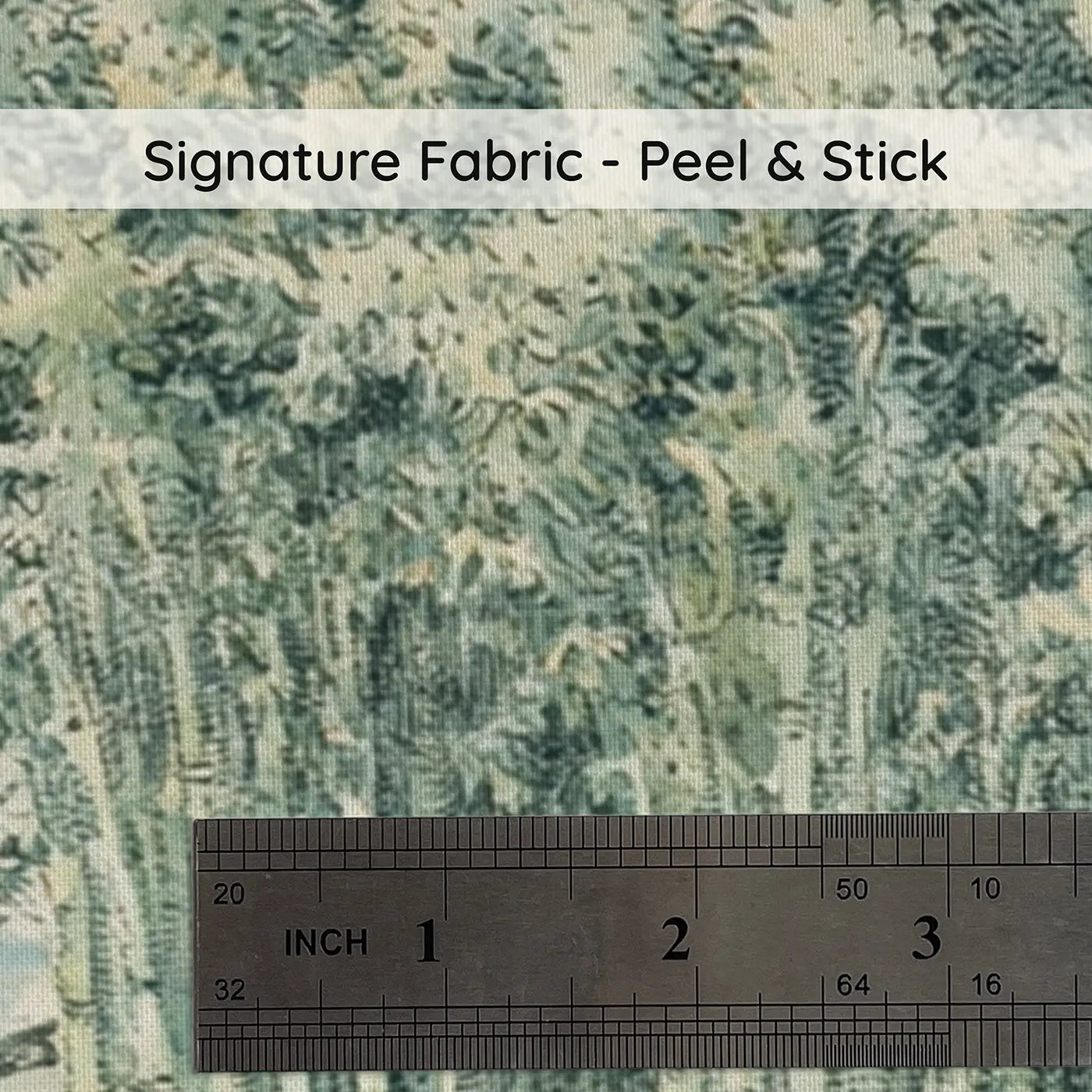 Fabric texture close-up of River Bamboo Landscape Wainscoting Wallpaper by Whimsy Tots