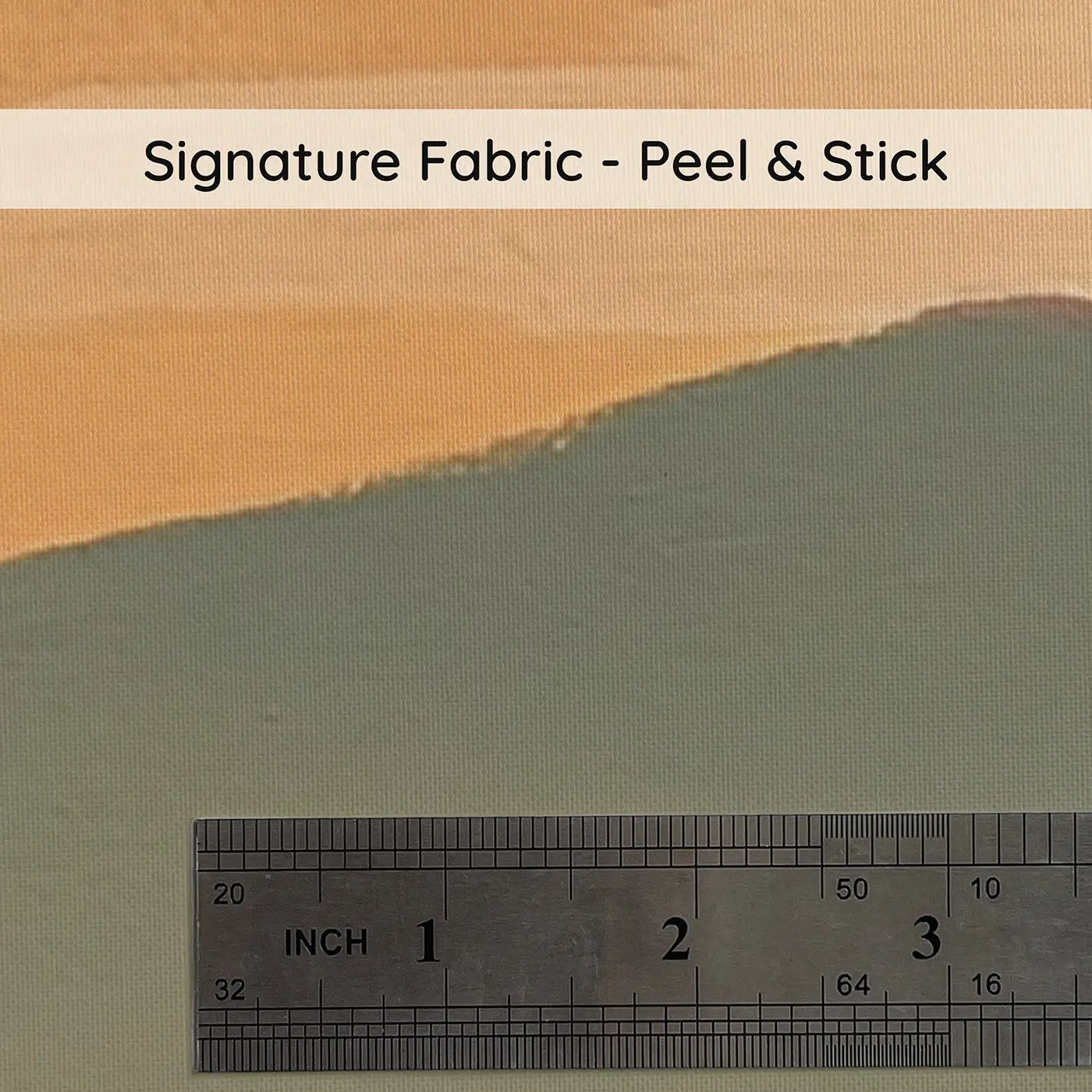Fabric texture close-up of Bold Sunset Mountain Bands Wainscoting Wallpaper by Whimsy Tots