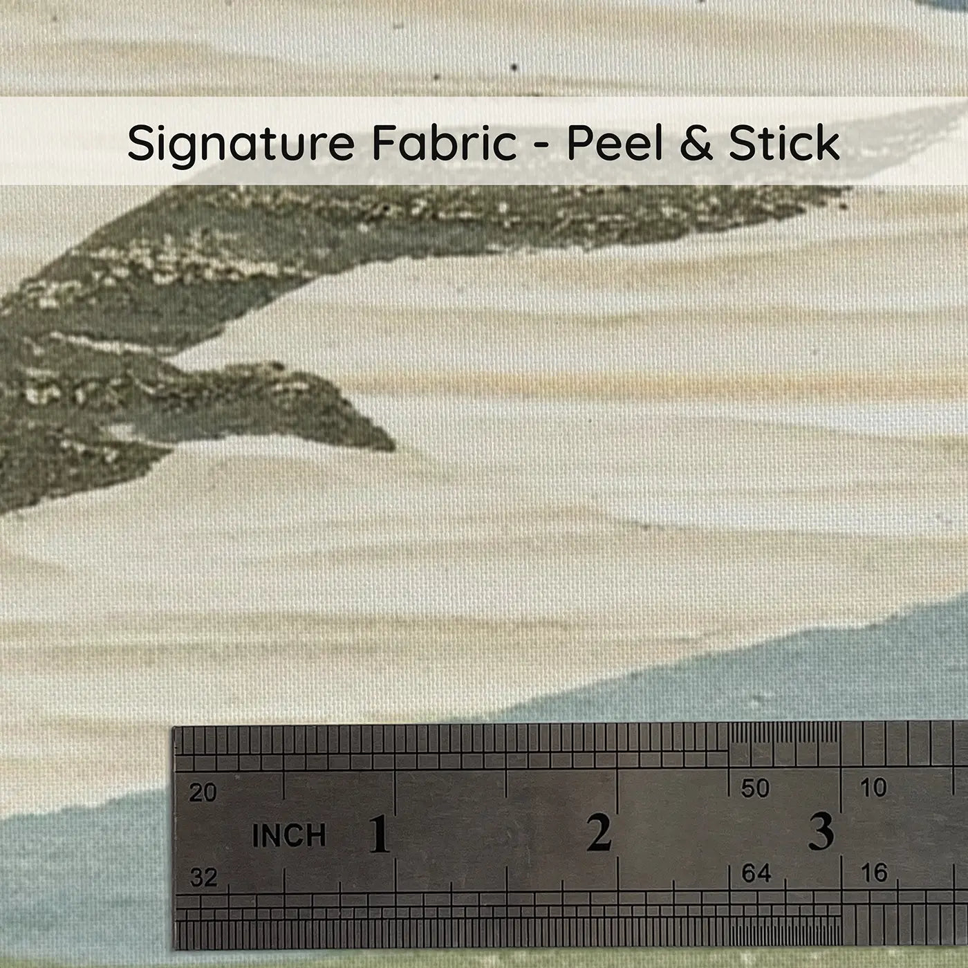 Fabric texture close-up of Carved Mountain Ridge Line Wainscoting Wallpaper by Whimsy Tots