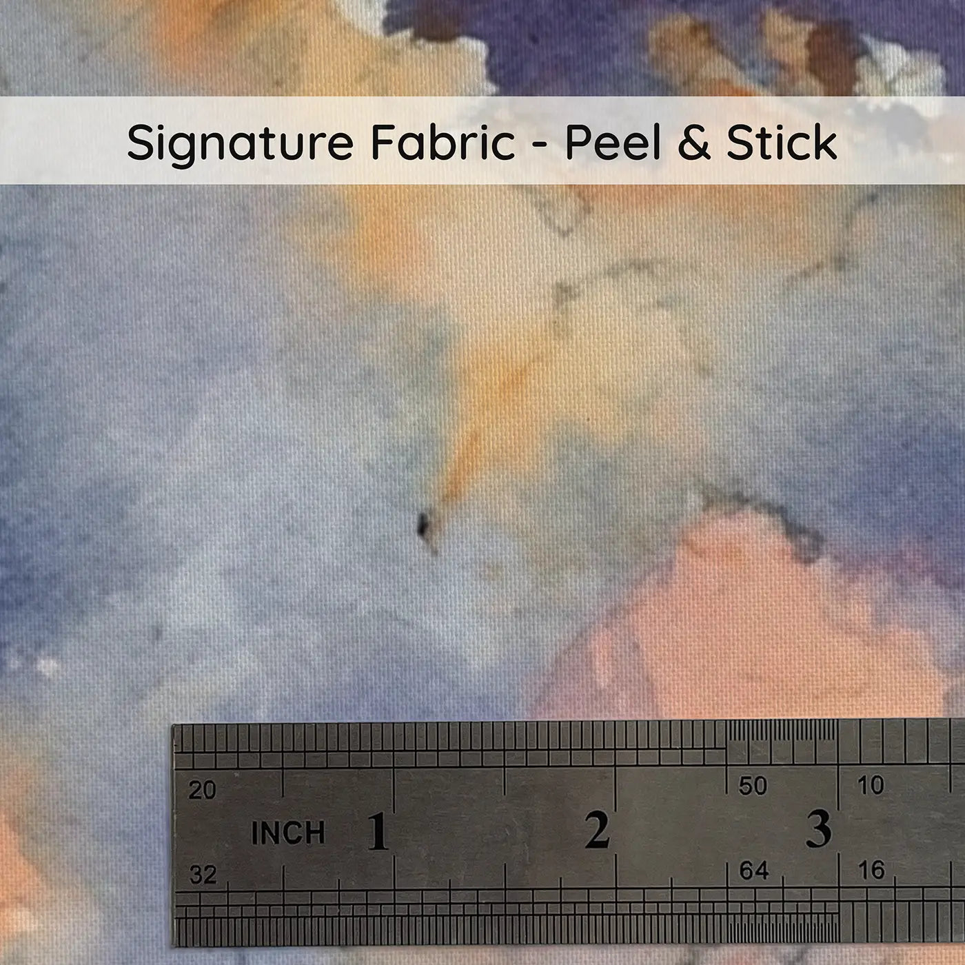 Fabric texture close-up of Starry Twilight Cloud Bank Wainscoting Wallpaper by Whimsy Tots