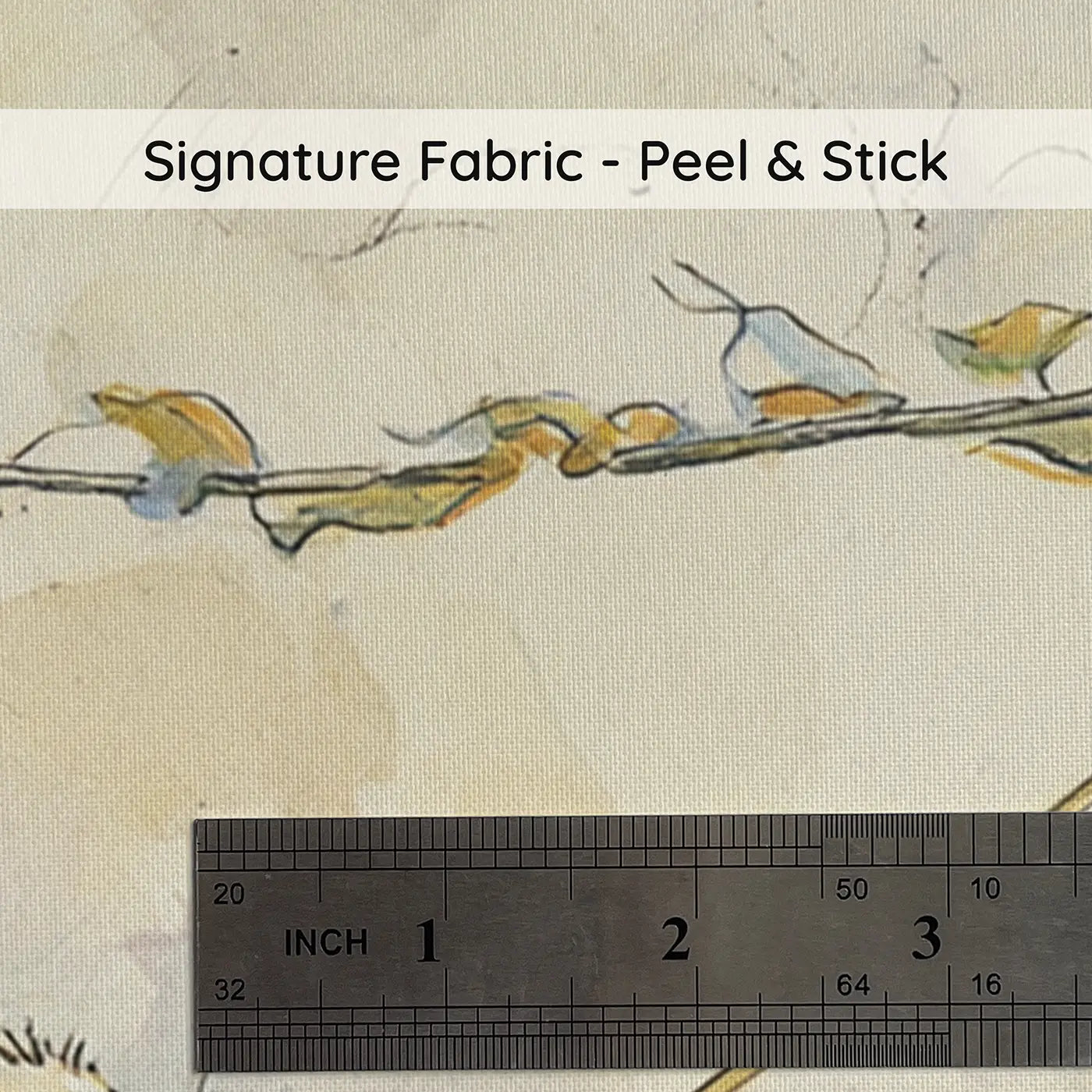 Fabric texture close-up of Rabbit Windmill Kite Day Wainscoting Wallpaper by Whimsy Tots