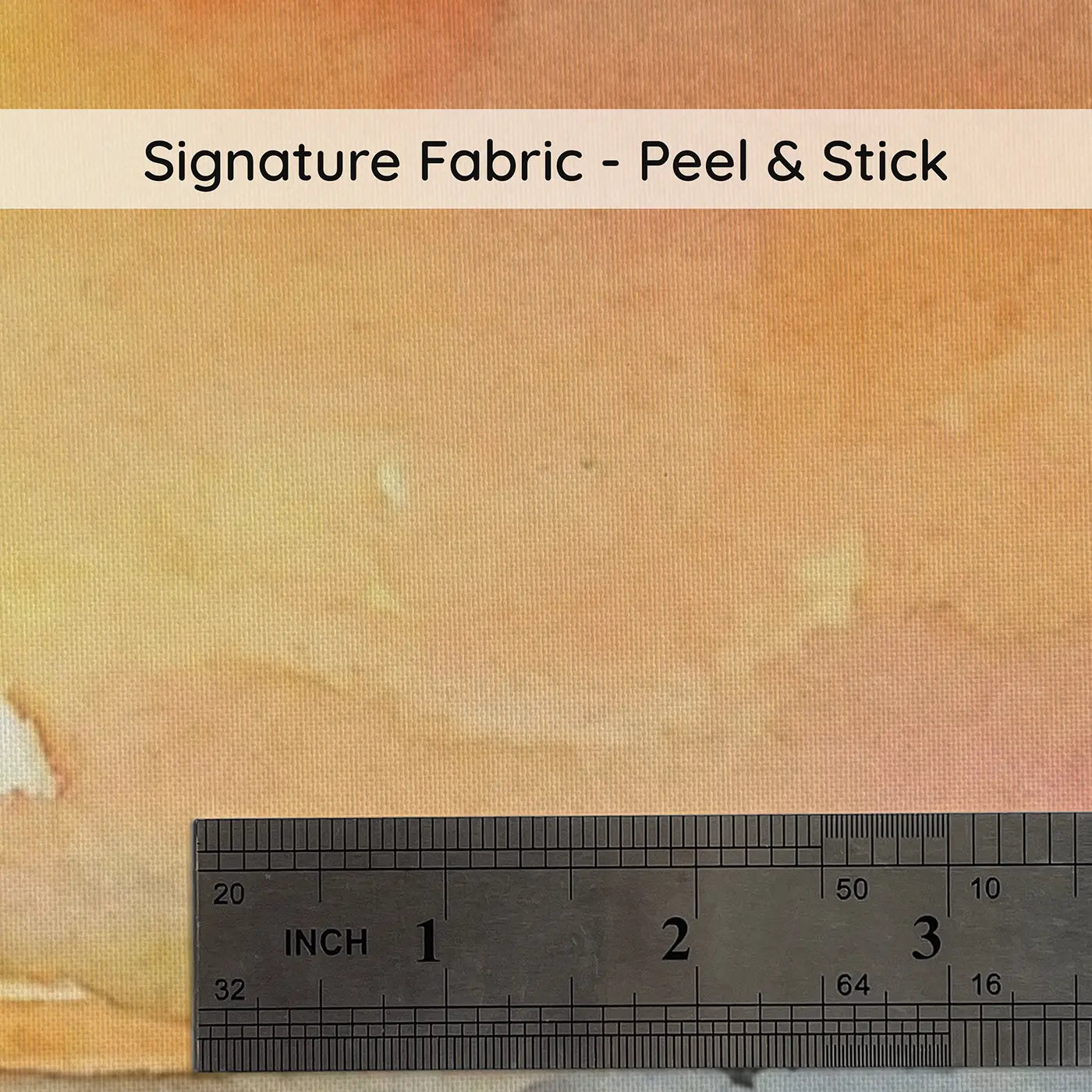 Fabric texture close-up of Ocean Horizon Sunset Sail Wainscoting Wallpaper by Whimsy Tots