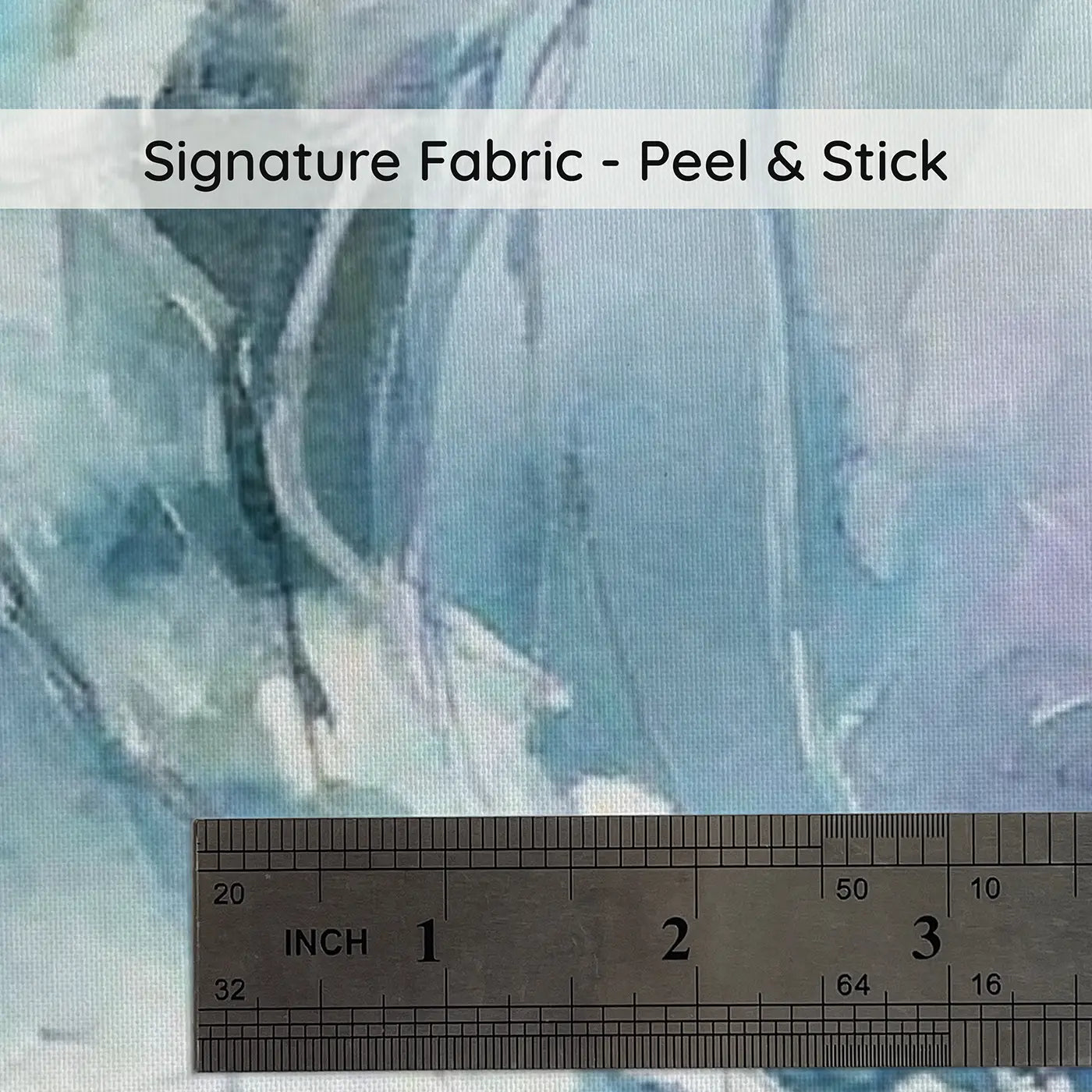 Fabric texture close-up of Otter Family Kelp Forest Wainscoting Wallpaper by Whimsy Tots