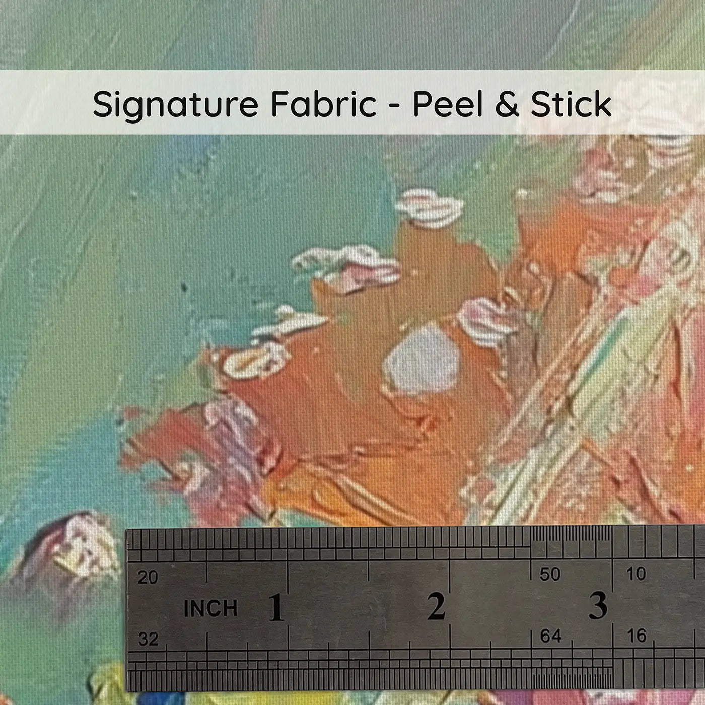 Fabric texture close-up of Coral Reef Light Shaft Wainscoting Wallpaper by Whimsy Tots