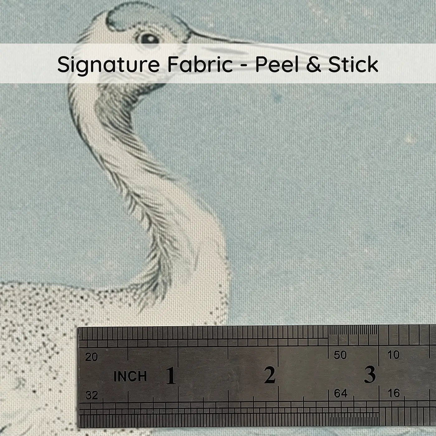 Fabric texture close-up of Crane Shore Wave Elegance Wainscoting Wallpaper by Whimsy Tots