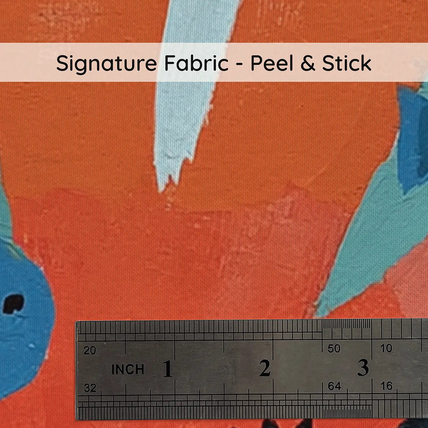 Fabric texture close-up of Flat Coral Reef Garden Wainscoting Wallpaper by Whimsy Tots