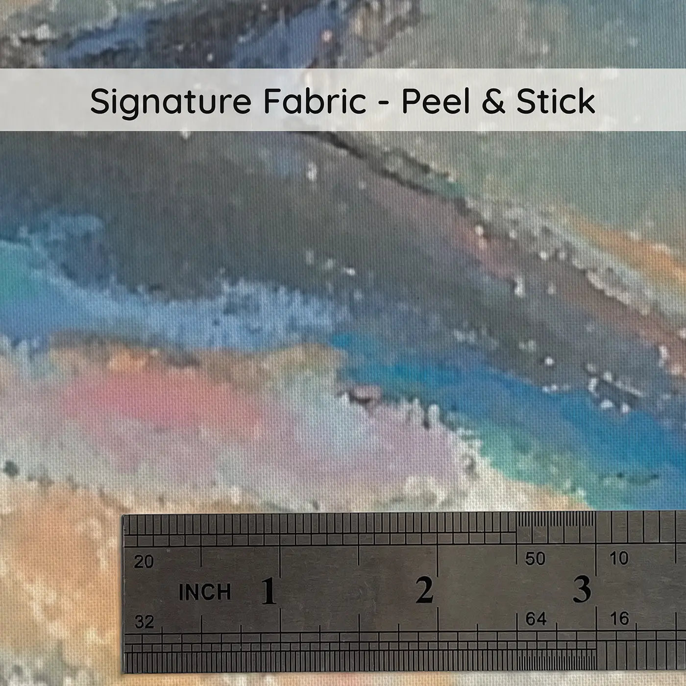 Fabric texture close-up of Pastel Dolphin Leap Joy Wainscoting Wallpaper by Whimsy Tots