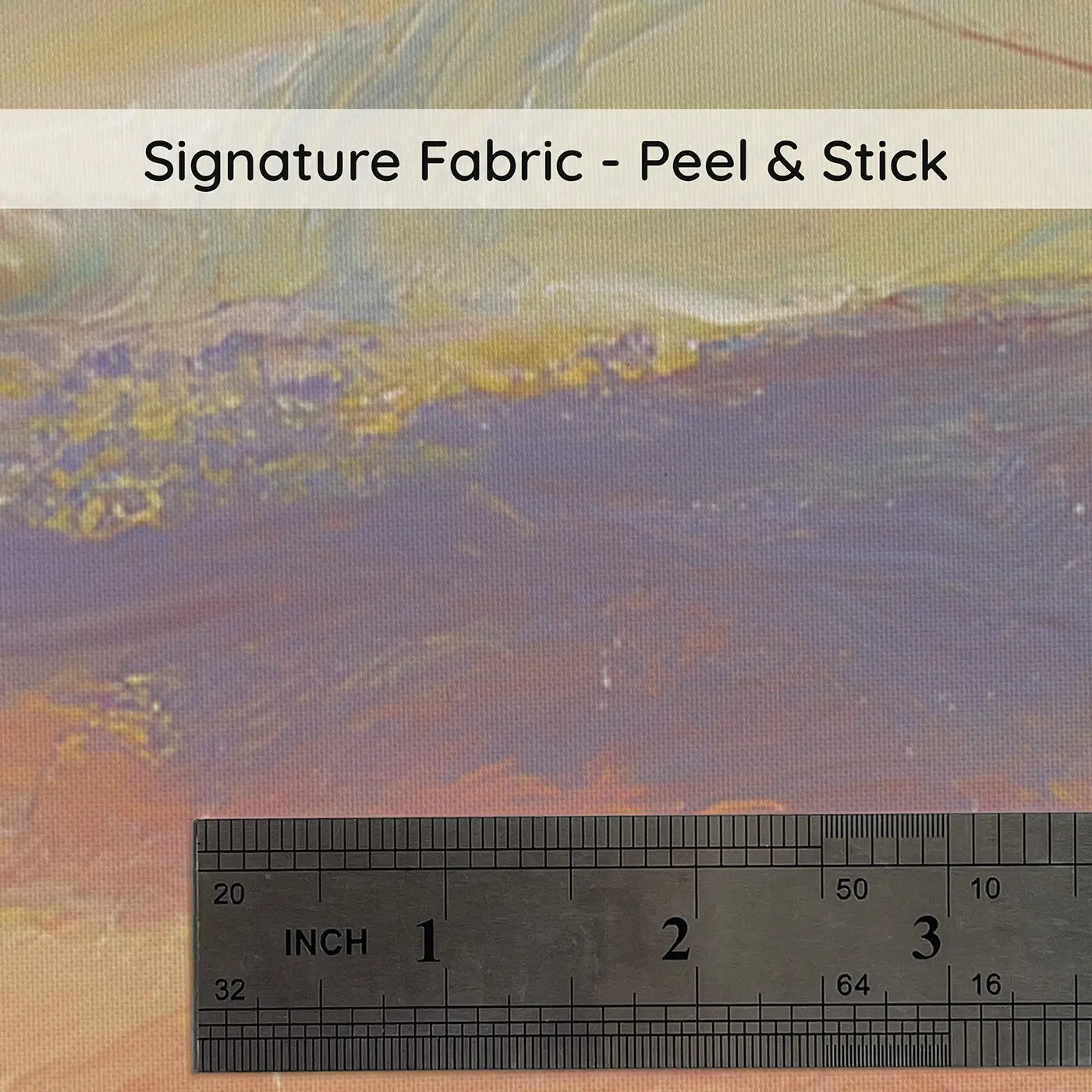 Fabric texture close-up of Savanna Sunset Golden Glow Wainscoting Wallpaper by Whimsy Tots