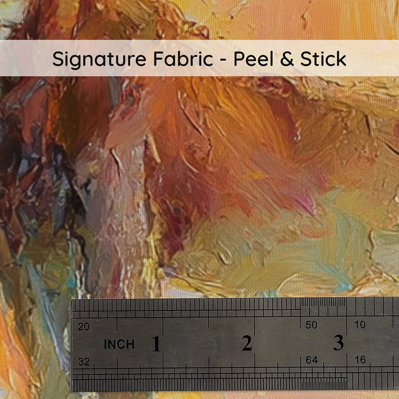 Fabric texture close-up of Lion Silhouette Savanna Dawn Wainscoting Wallpaper by Whimsy Tots
