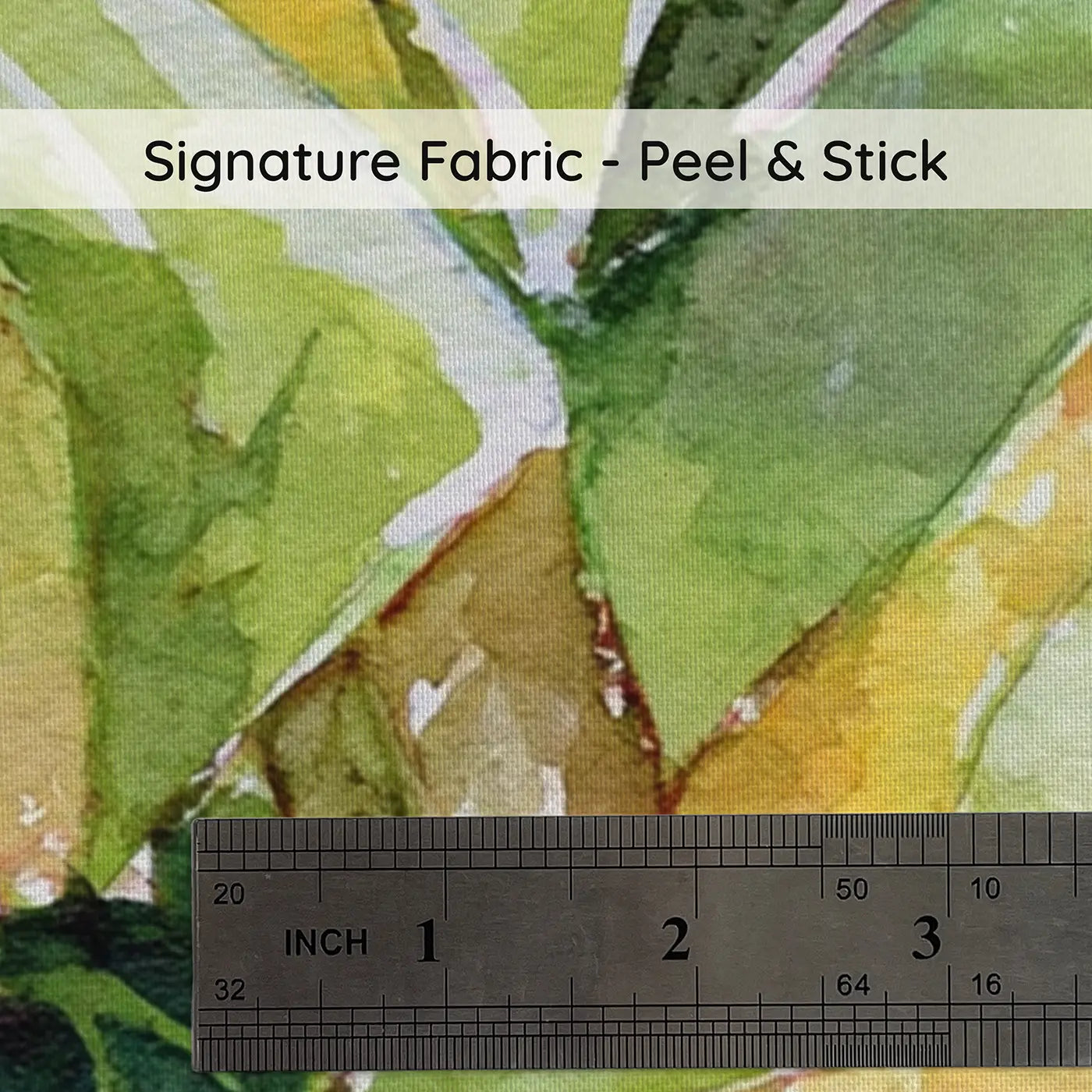 Fabric texture close-up of Monstera Leaf Tropical Light Wainscoting Wallpaper by Whimsy Tots
