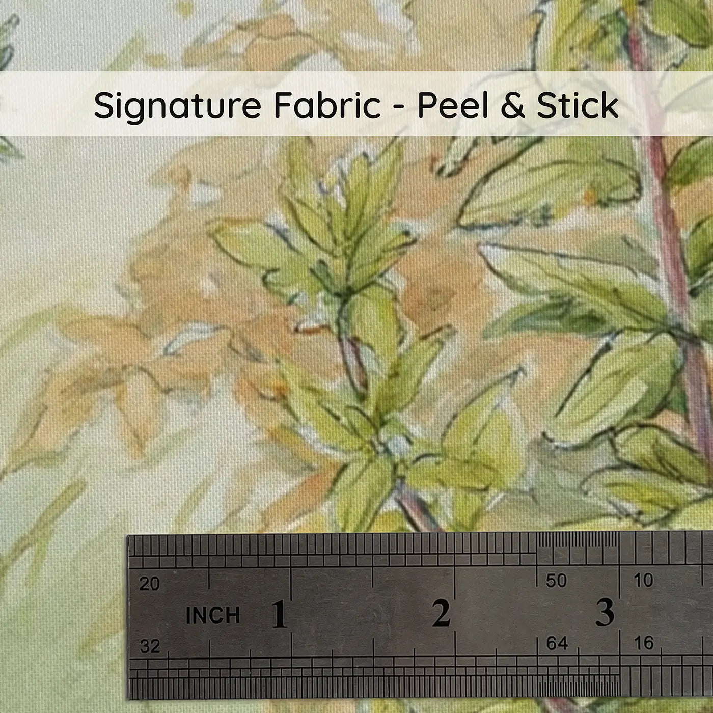 Fabric texture close-up of Hedgehog Herb Garden Path Wainscoting Wallpaper by Whimsy Tots