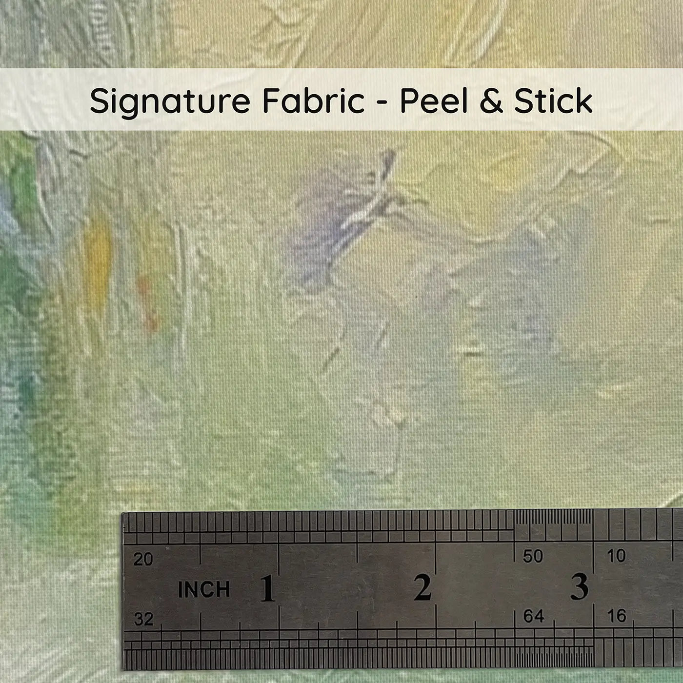 Fabric texture close-up of Fern Valley Morning Oil Wainscoting Wallpaper by Whimsy Tots