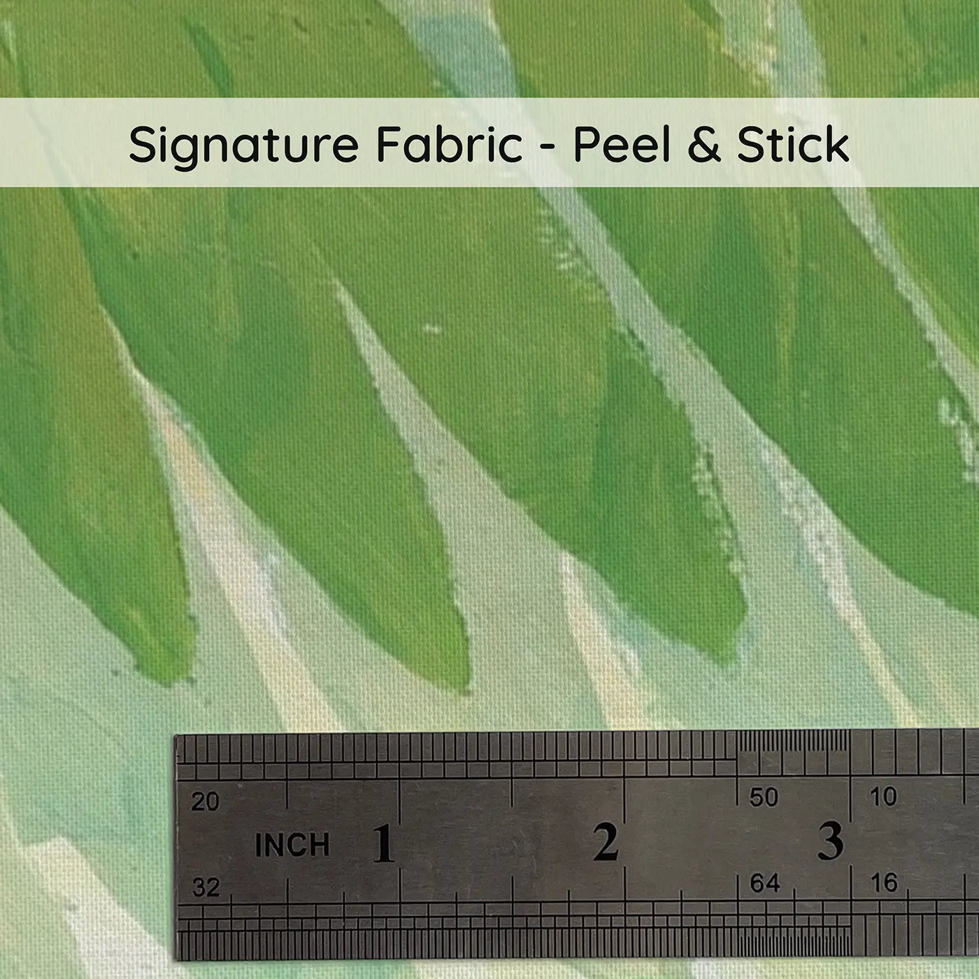 Fabric texture close-up of Flat Fern Forest Layer Wainscoting Wallpaper by Whimsy Tots