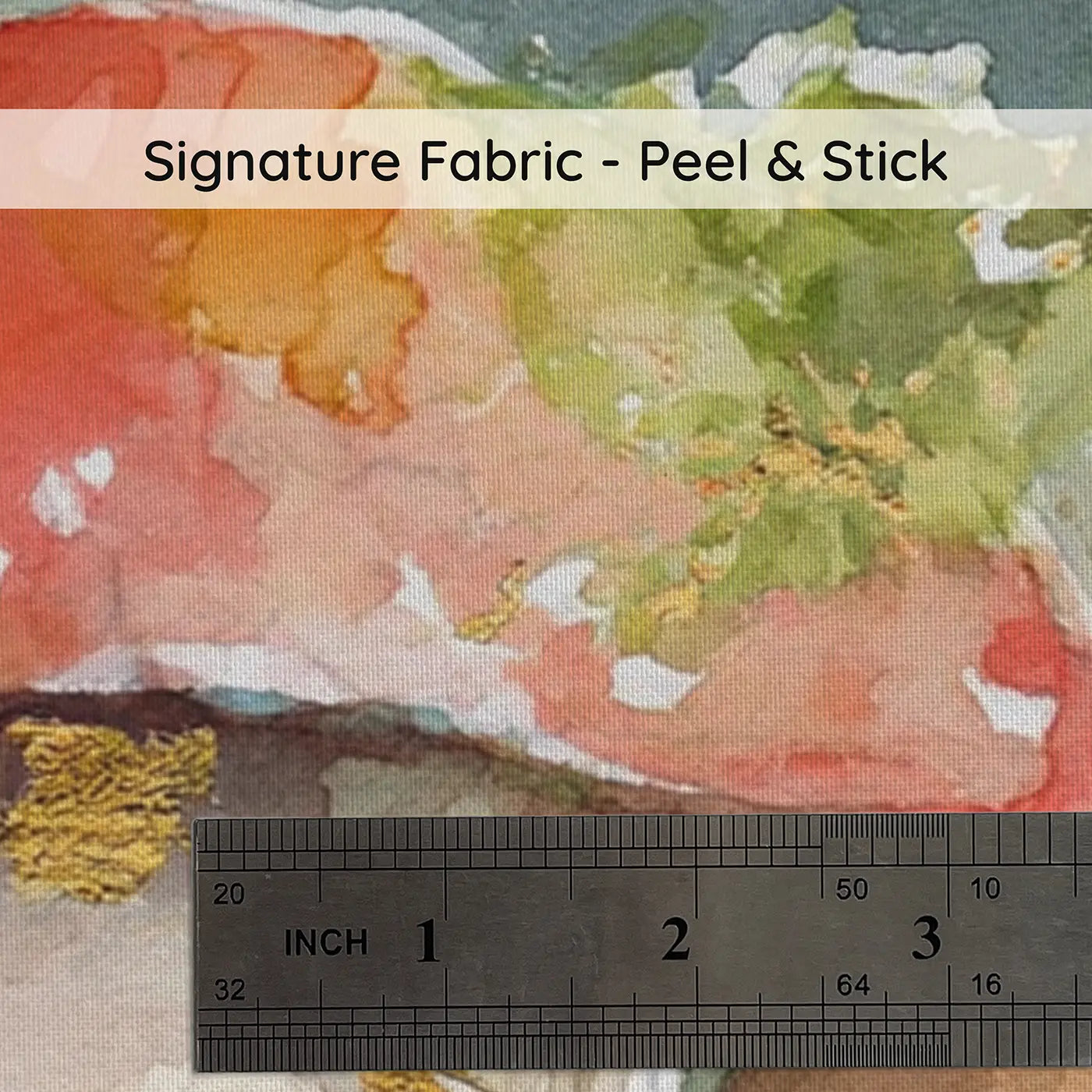 Fabric texture close-up of Toadstool Village Fairy Light Wainscoting Wallpaper by Whimsy Tots