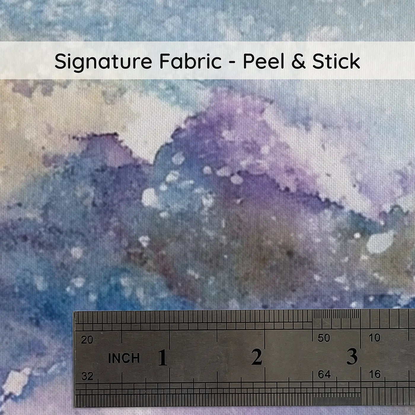 Fabric texture close-up of Milky Way Watercolor Streak Wainscoting Wallpaper by Whimsy Tots