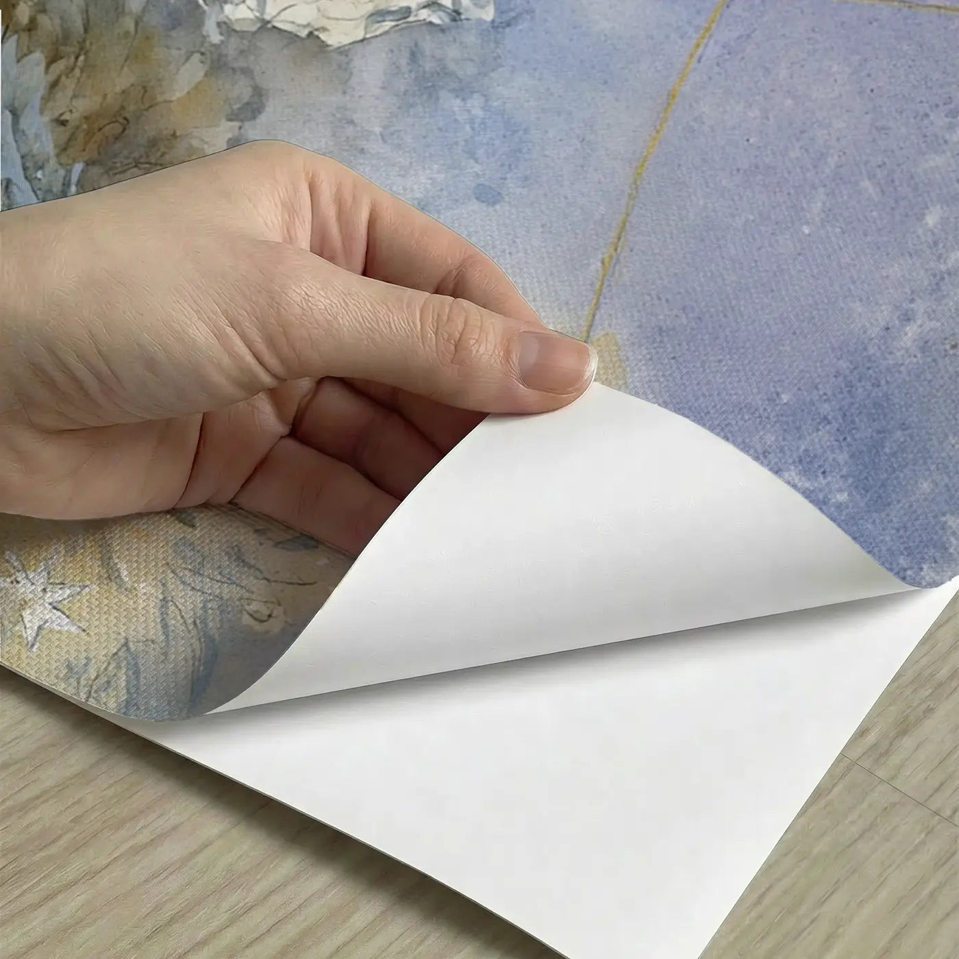 Peel-and-stick detail of Constellation Map Celestial Wainscoting Wallpaper by Whimsy Tots