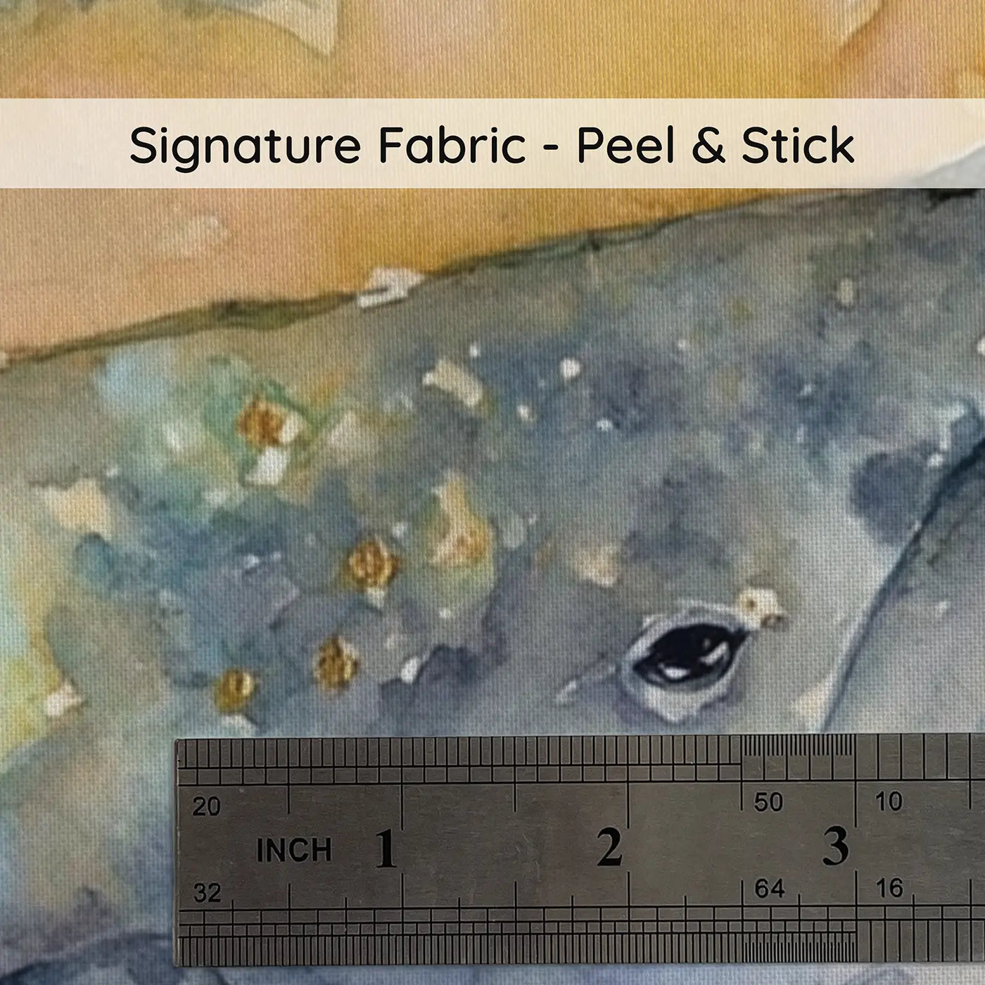 Fabric texture close-up of Space Whale Cosmic Swim Wainscoting Wallpaper by Whimsy Tots
