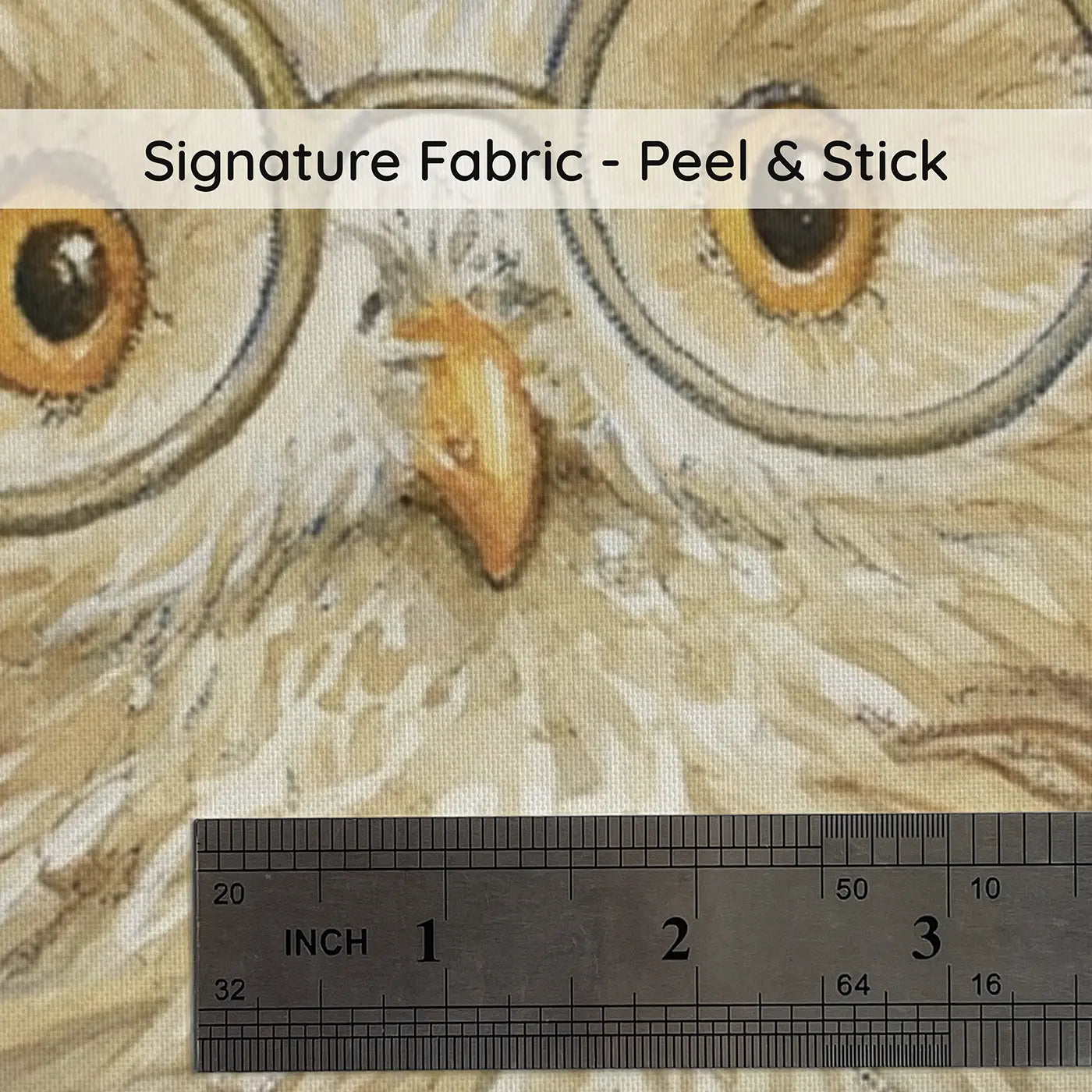 Fabric texture close-up of Owl Space Station Visit Wainscoting Wallpaper by Whimsy Tots